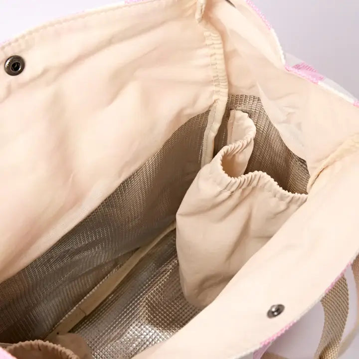 Hampstead Lunch Bag in Sherbet Stripe Cotton Canvas