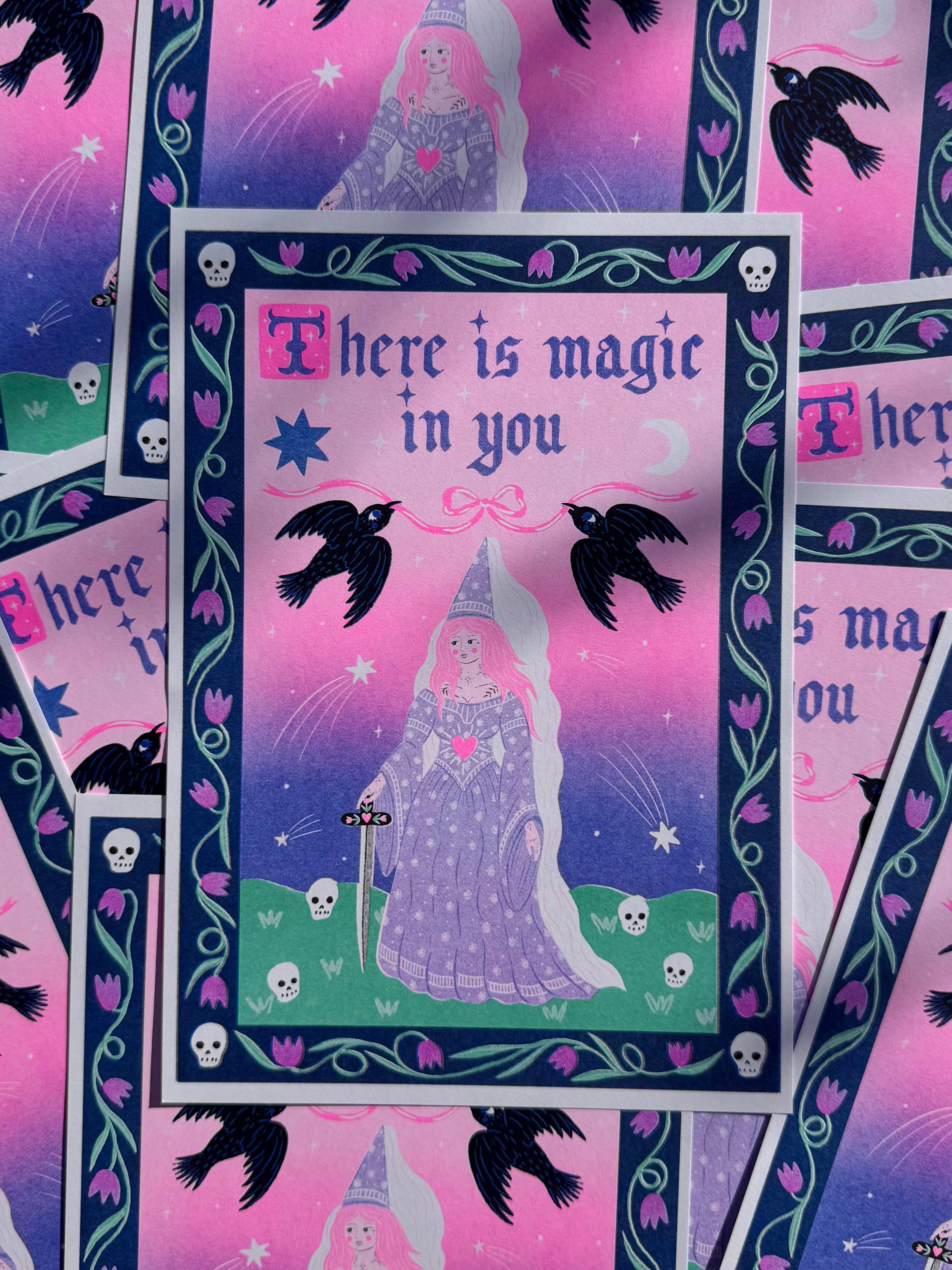 There Is Magic In You A4 Risograph Print