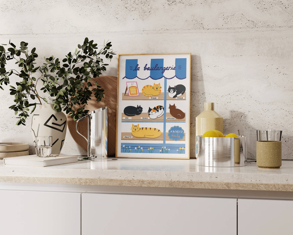 Nat Ellis Illustrations - La Boulangerie A4 Heavyweight Art Print
