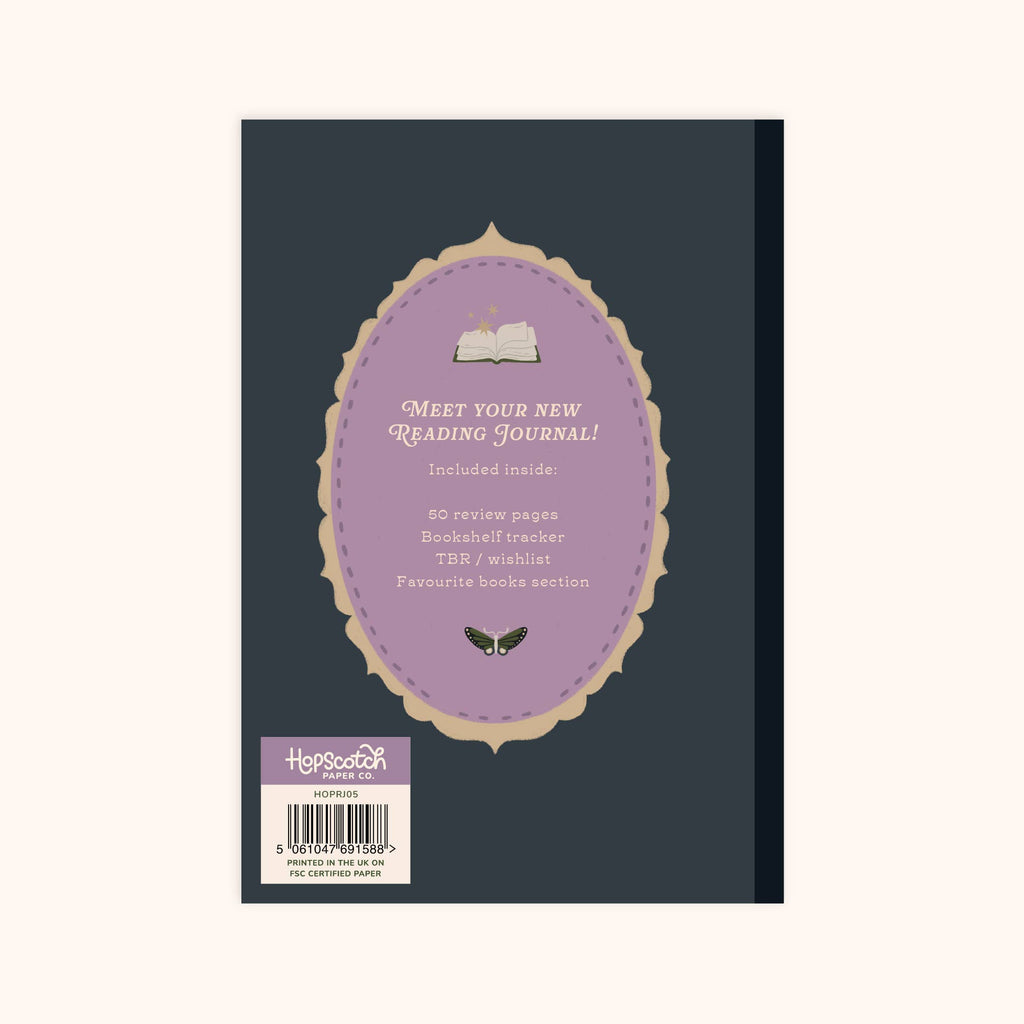 Whimsy Witch Reading Journal – 50 Book Review Notebook
