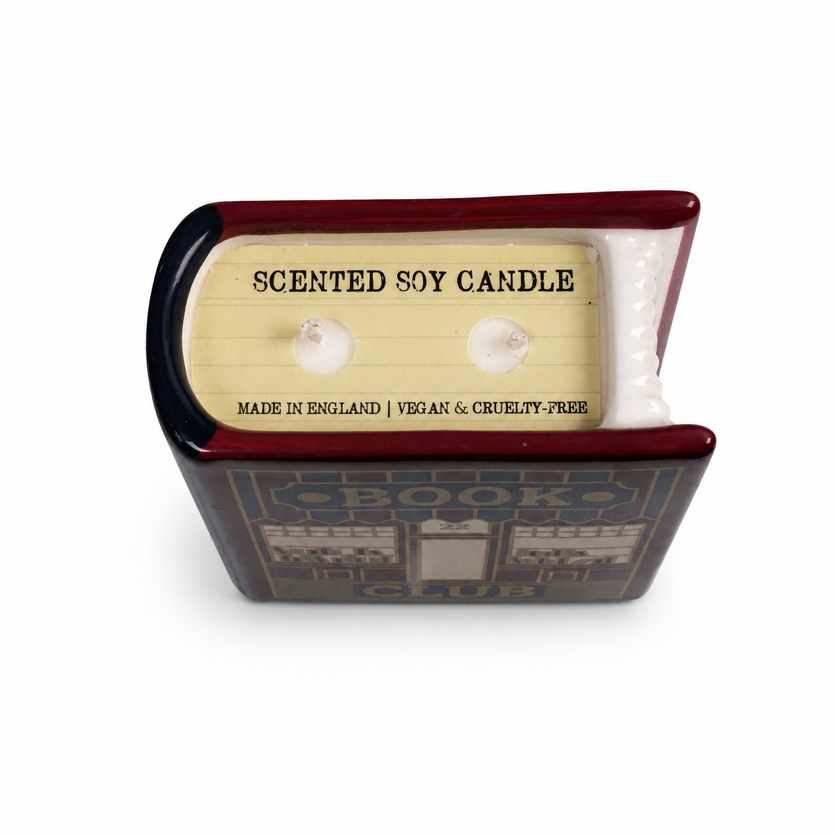 Book Candle 10cm Pulteney Press Book Club