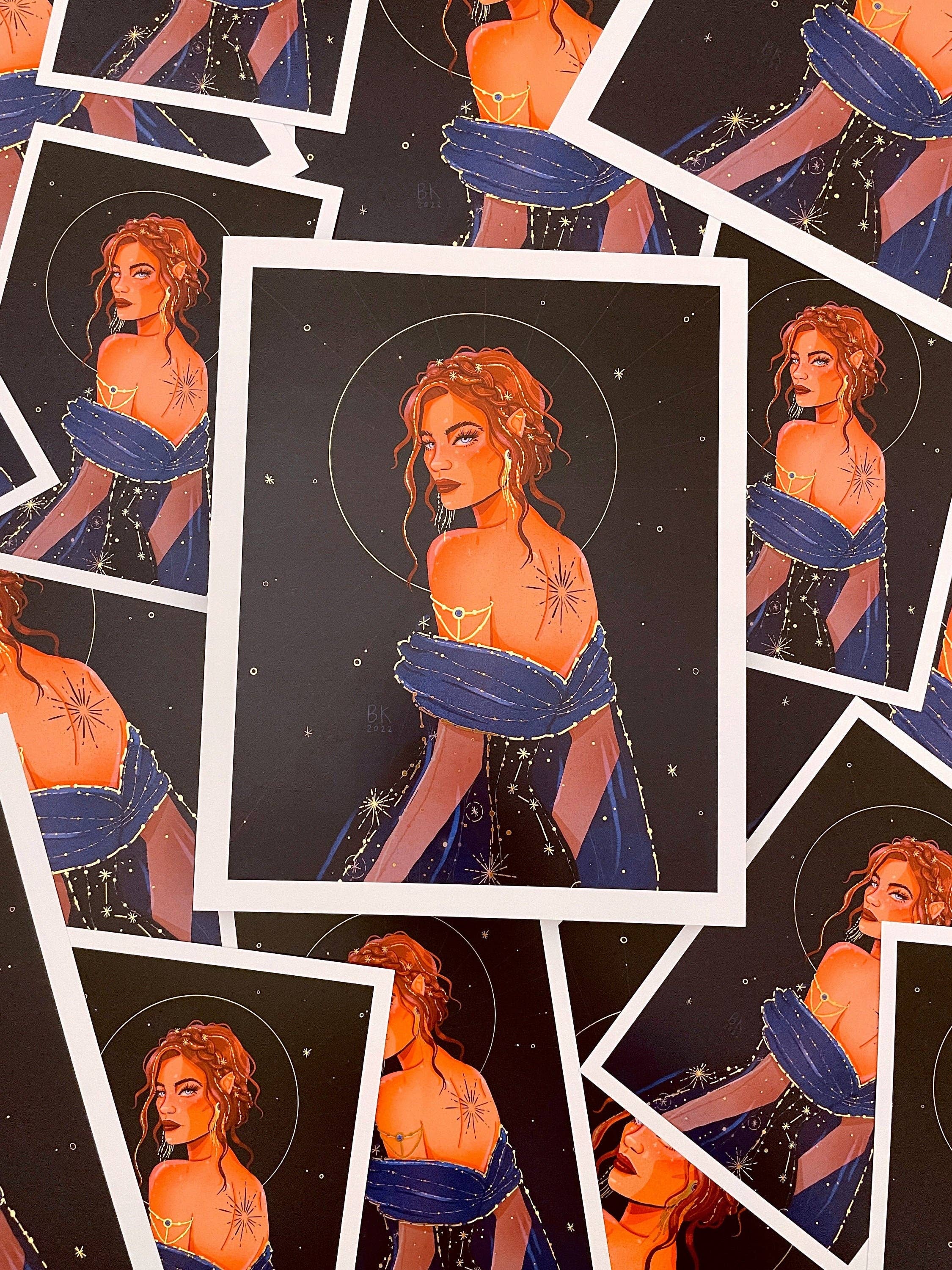 Nesta Gold Foil Print