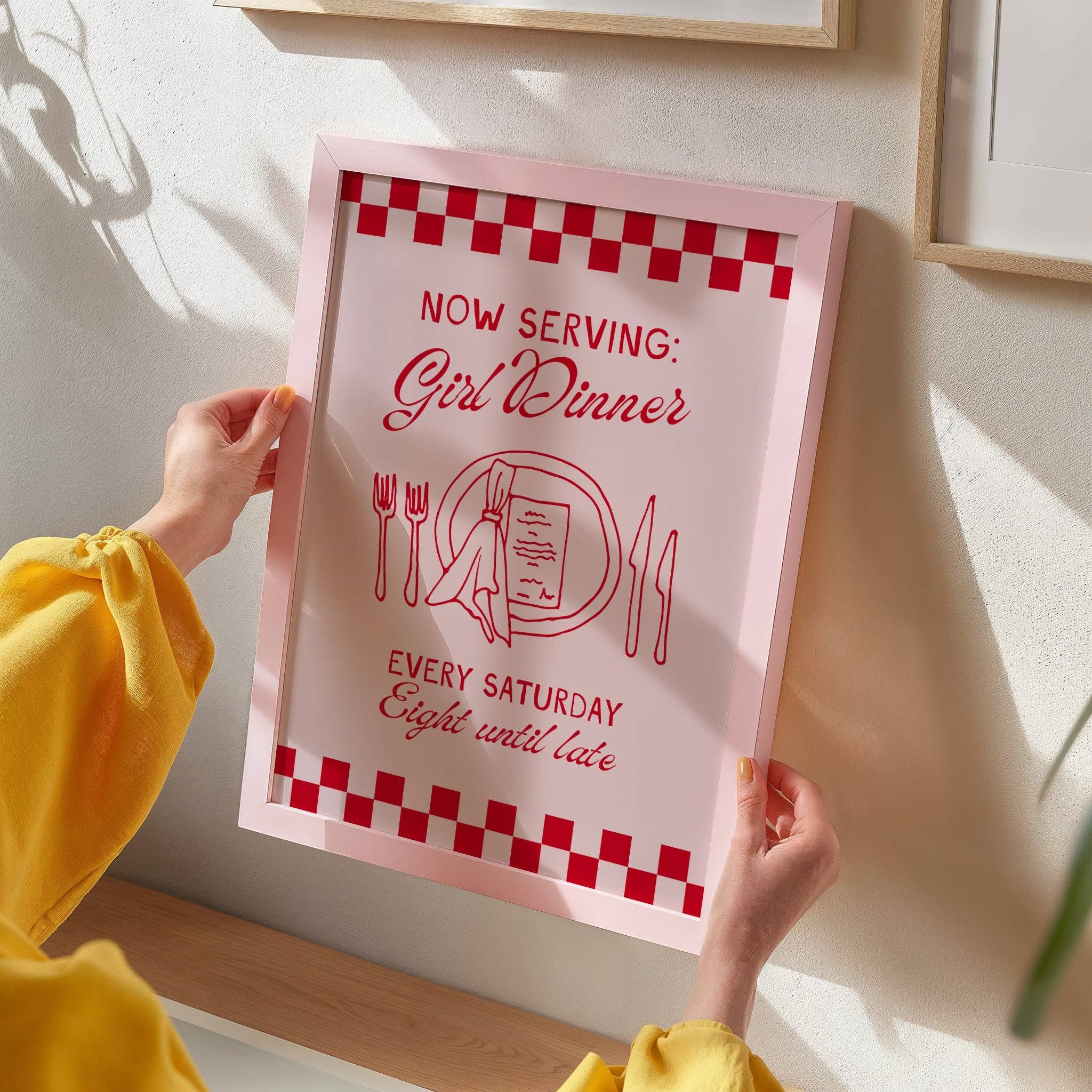 Moonshine Prints - Girl Dinner Print