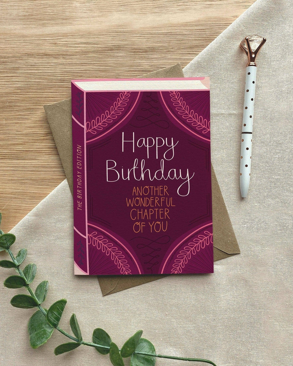 Another Wonderful Chapter of You Birthday Book Greeting Card