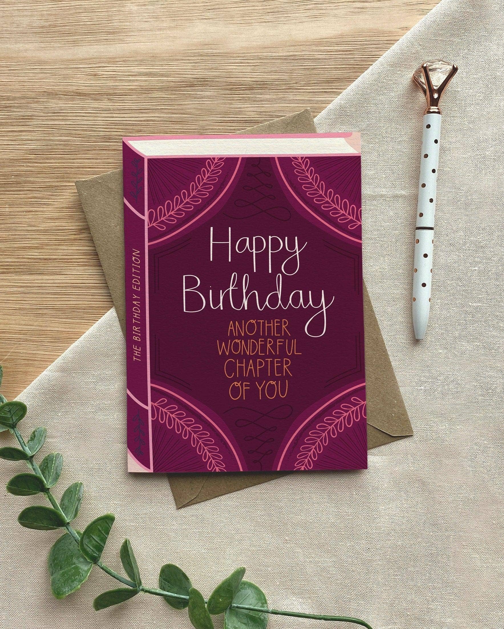 Another Wonderful Chapter of You Birthday Book Greeting Card