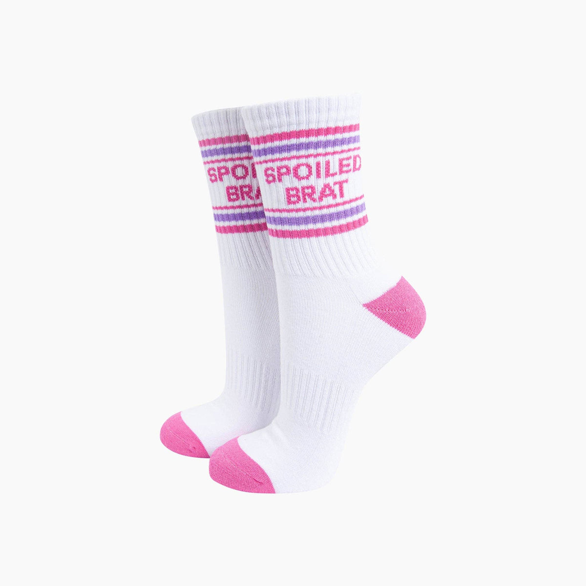 Spoiled Brat Organic Cotton Sports Socks in White