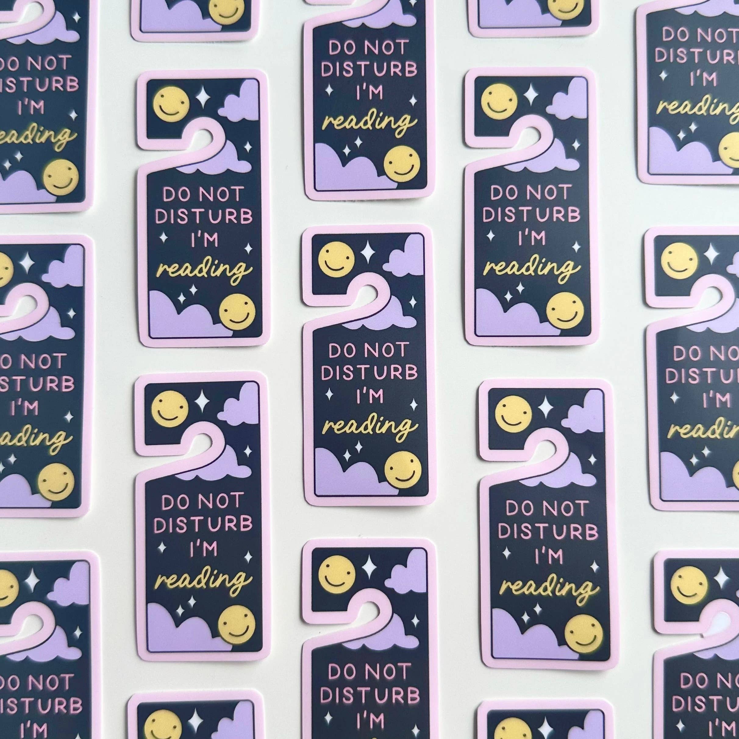 Matte Sticker | Do Not Disturb I’m Reading Book Gift