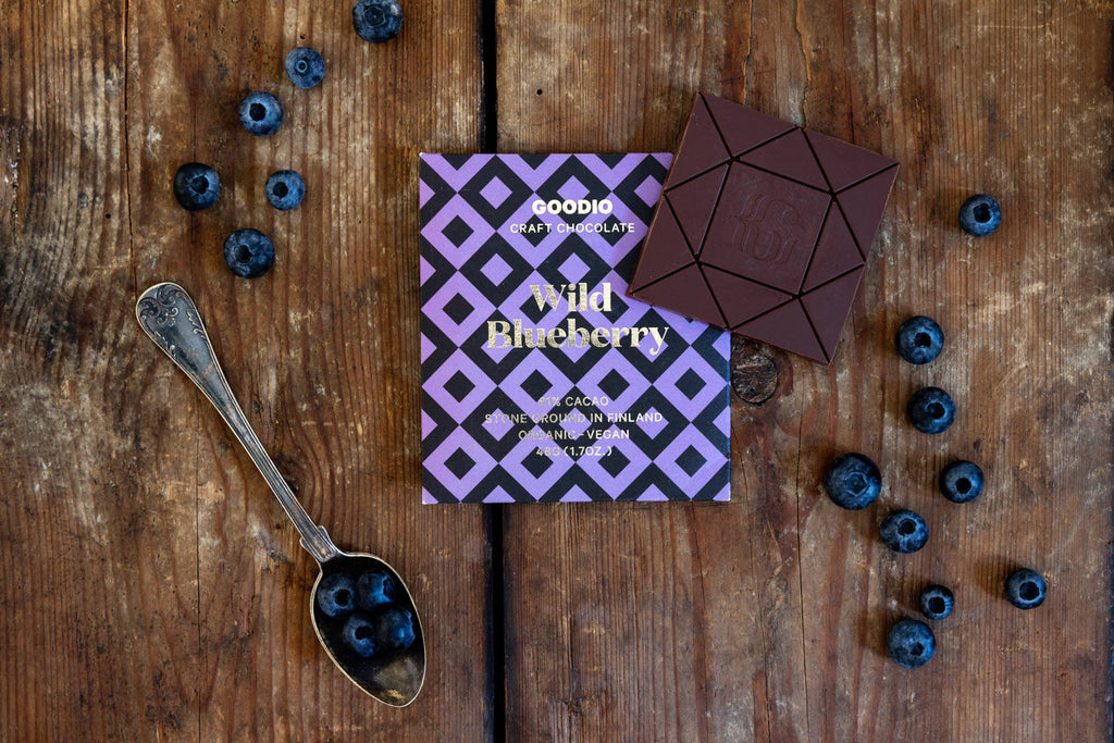 Goodio Chocolate - Wild Blueberry Chocolate 61%