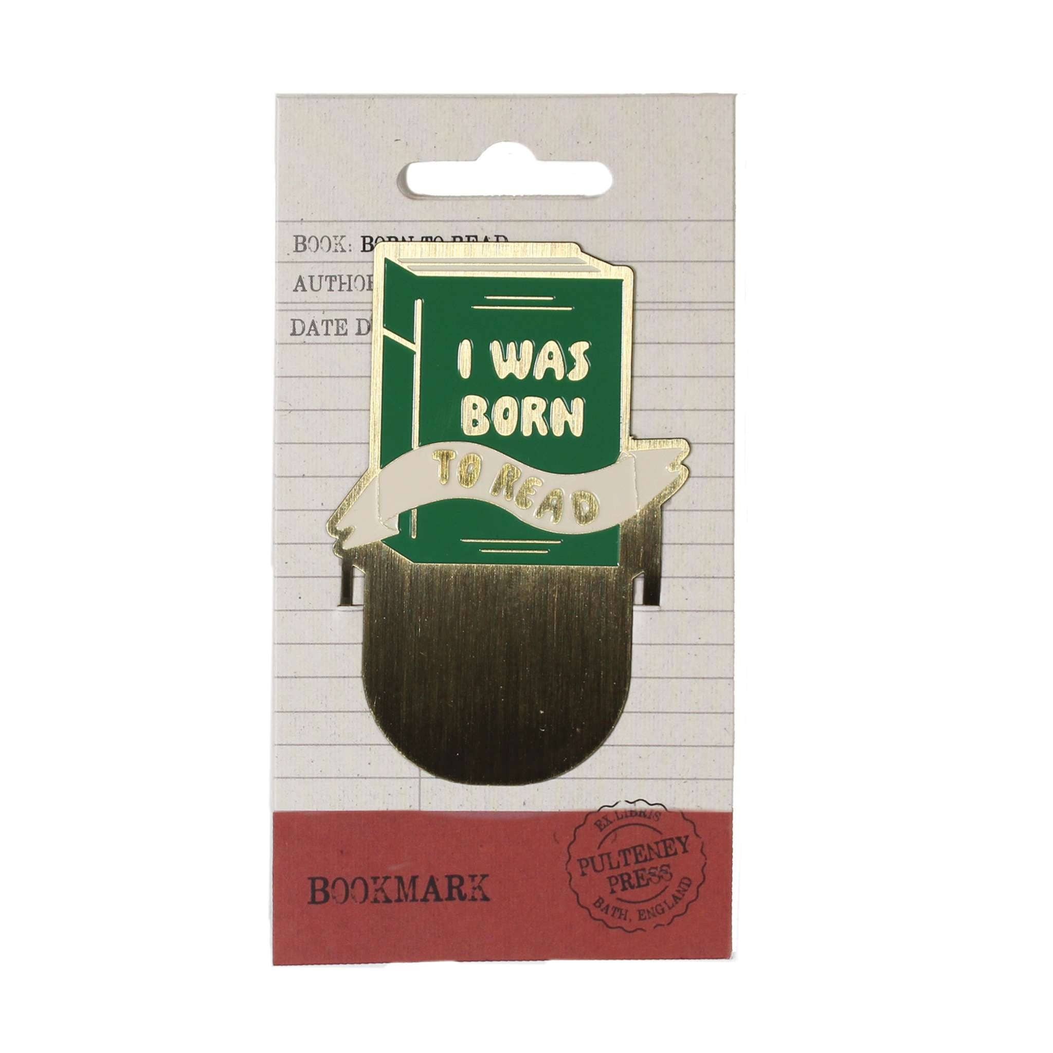 Bookmark Metal - Pulteney Press (Born to Read)