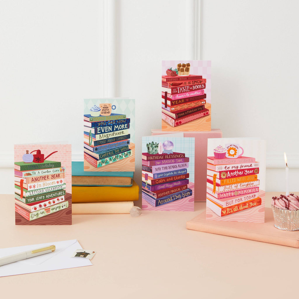 Happy Birthday To My Friend - Foiled Bookish Birthday Card