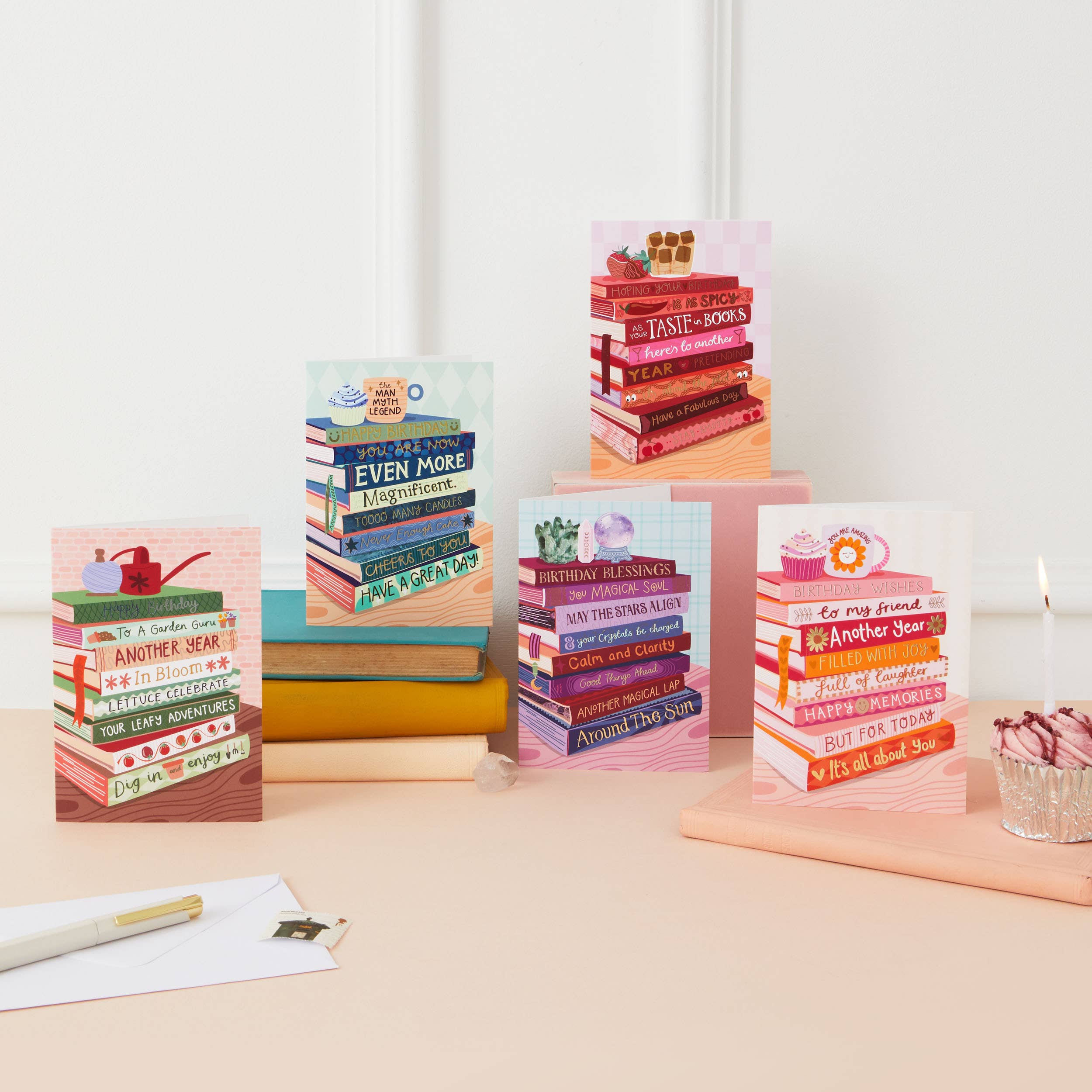 Happy Birthday To My Friend - Foiled Bookish Birthday Card
