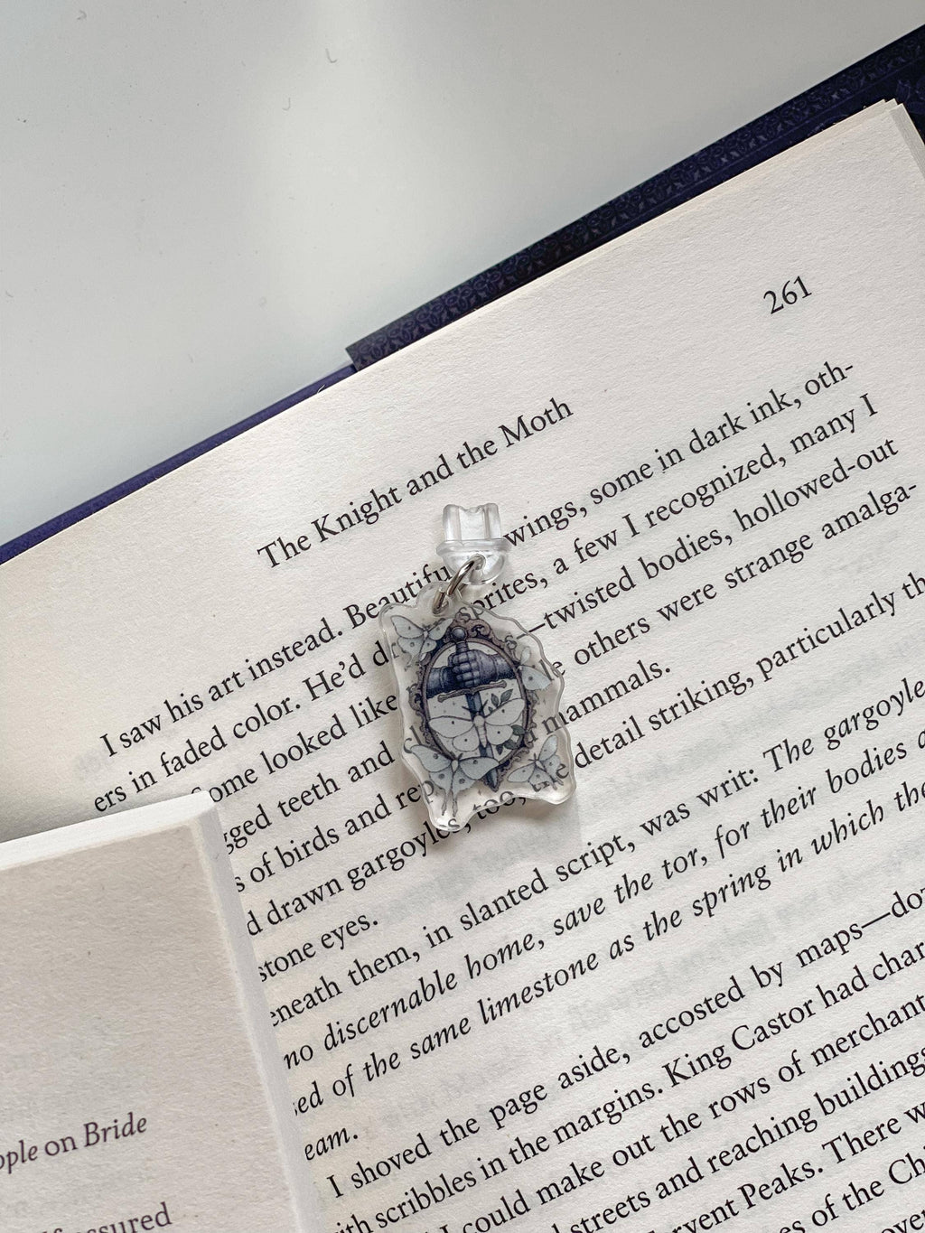 Liv Lee Designs - Fantasy Knight Moth E-Reader Charm