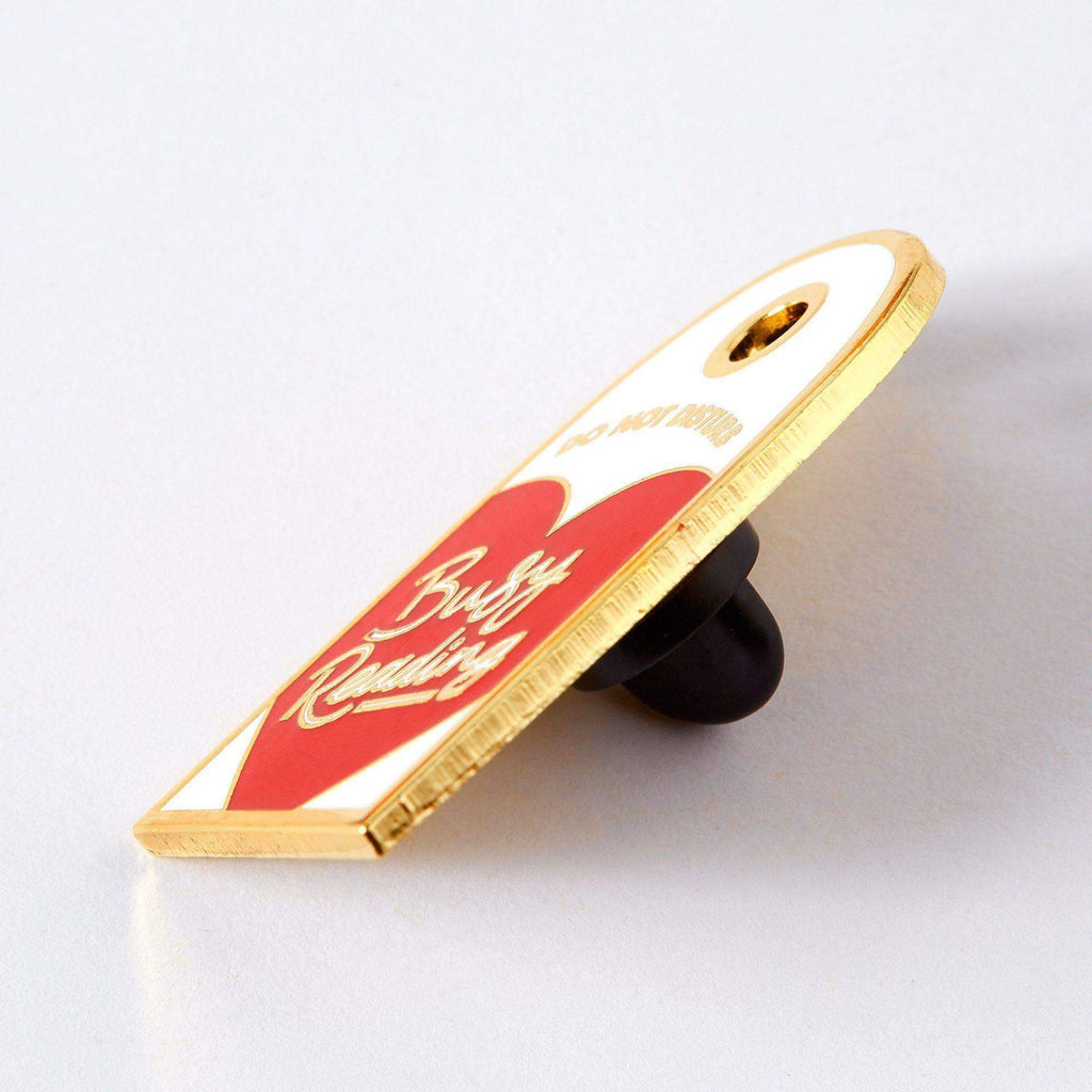 Do Not Disturb Busy Reading Enamel Pin