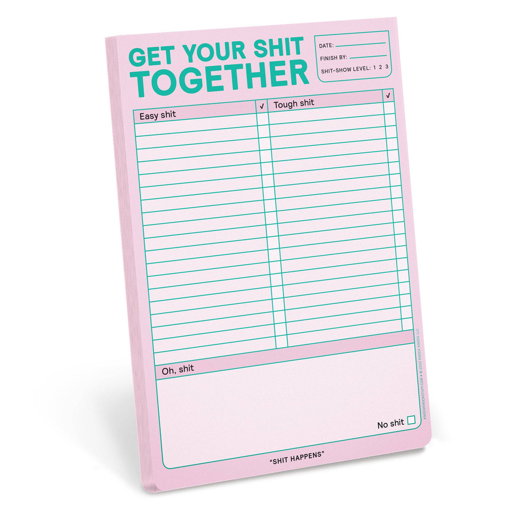 Knock Knock Get Your Shit Together Pad (Pastel Edition) (Notepad/Sticky Notes)