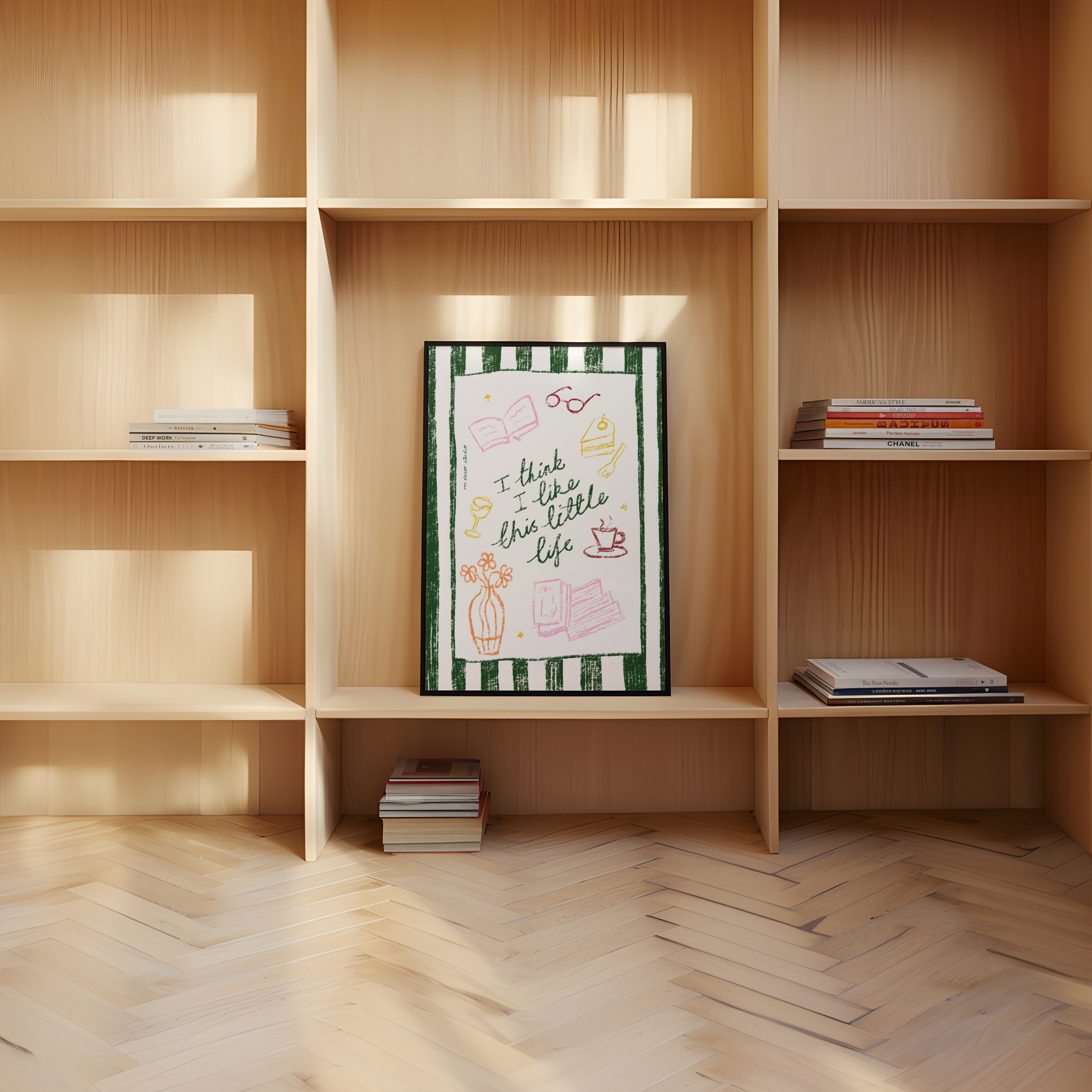 I Think I Like This Little Life Book Print