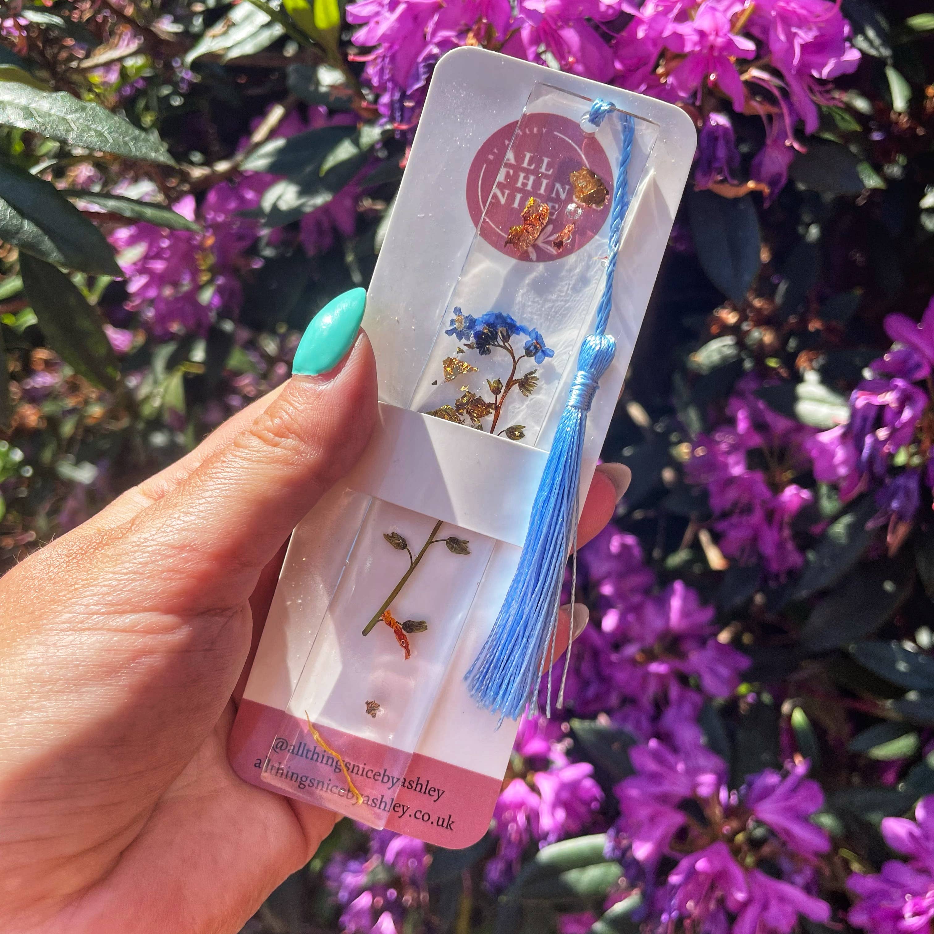 All Things Nice by Ashley - Resin Botanical Bookmark