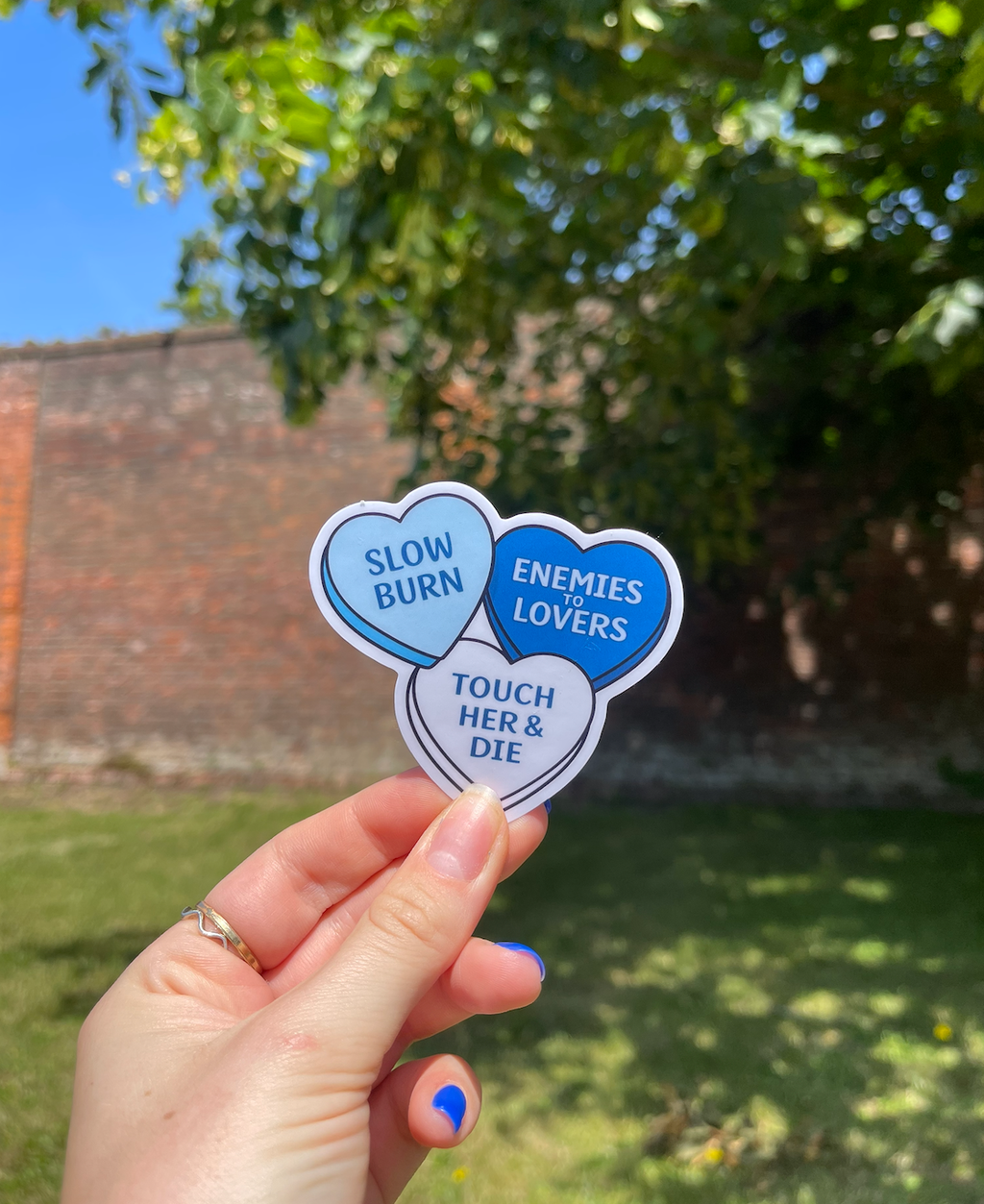 Slow Burn Candy Heart Sticker | Enemies to Lovers