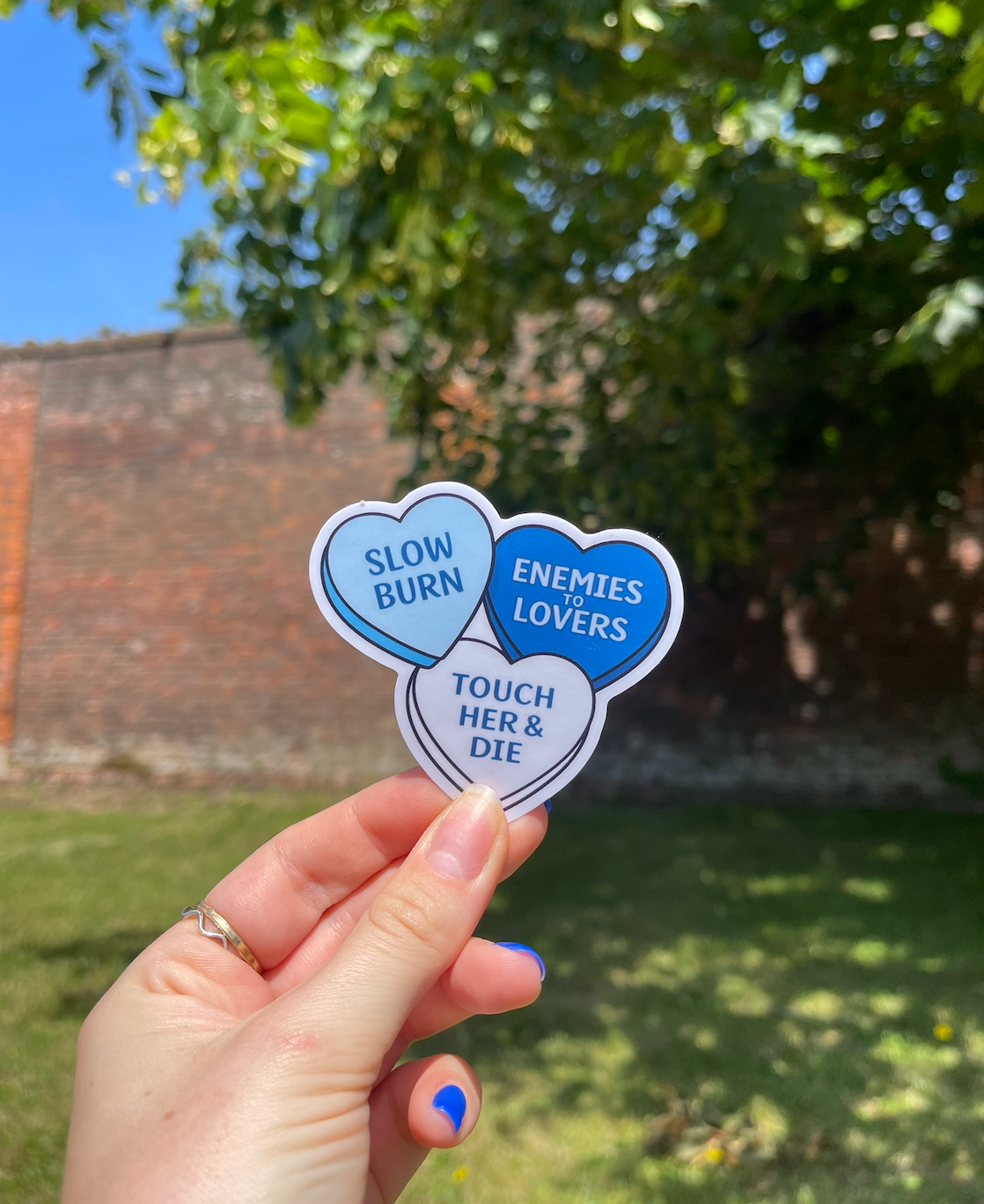 Slow Burn Candy Heart Sticker | Enemies to Lovers