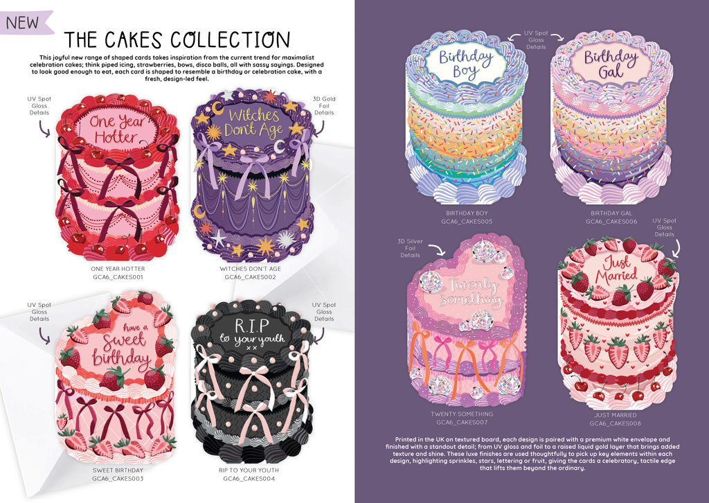 Birthday Gal - Birthday Cake Shaped Greeting Card