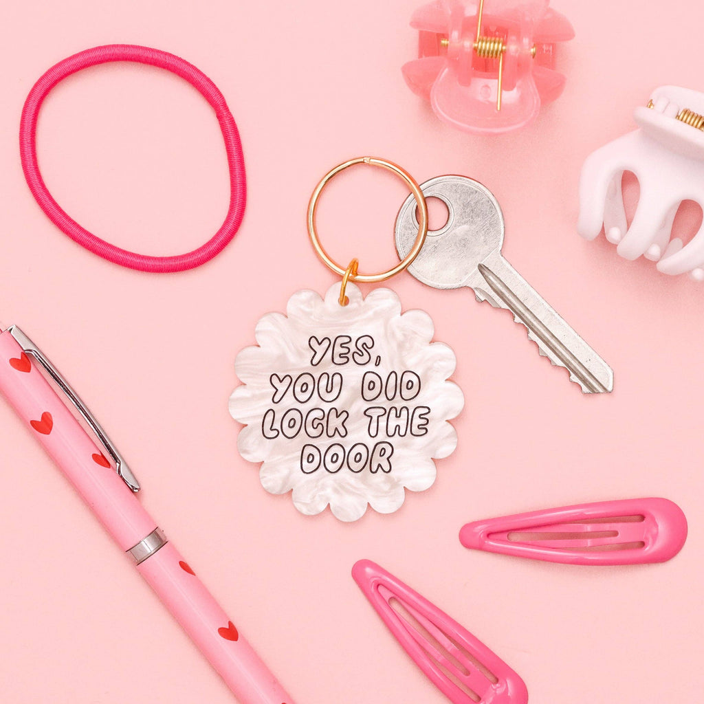 Laura Oh - yes you did lock the door Acrylic keyring