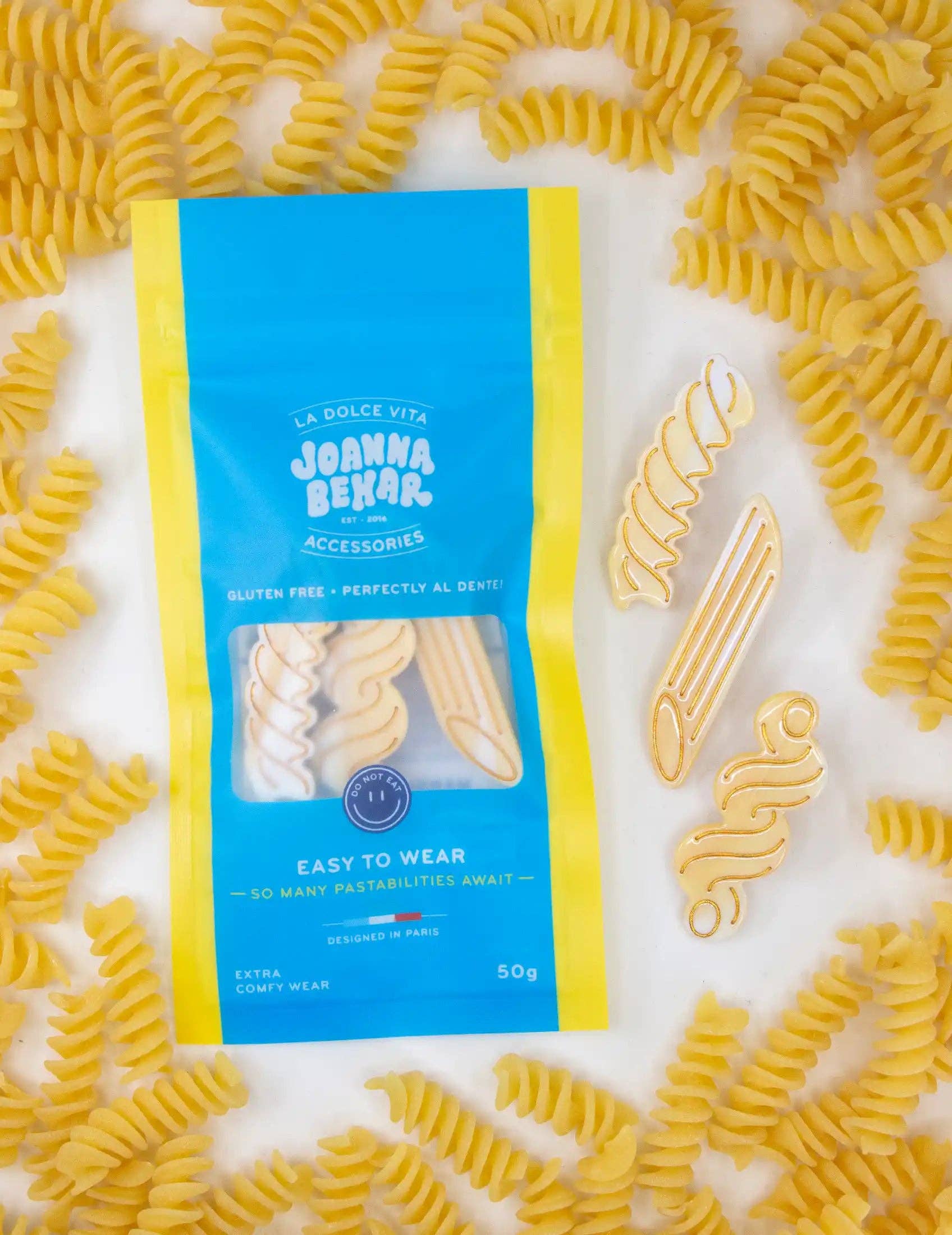 Joanna Behar - Pasta Alligator Hair Clip Set