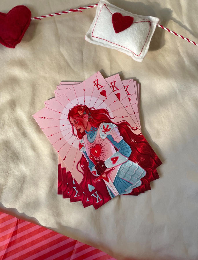 King of Hearts Print