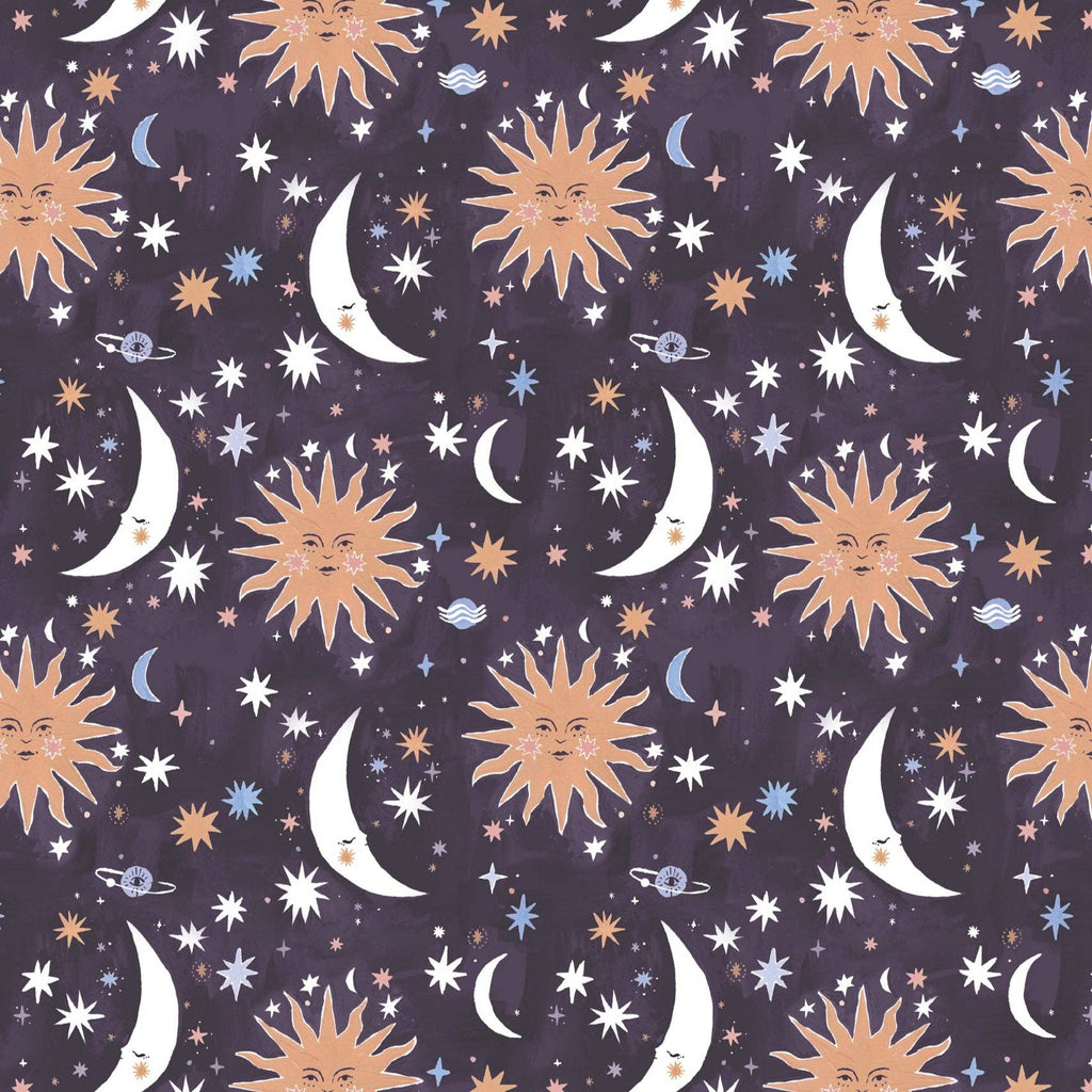 Sun and Moon Gift Wrap | Sun Print Wrapping Paper Sheet