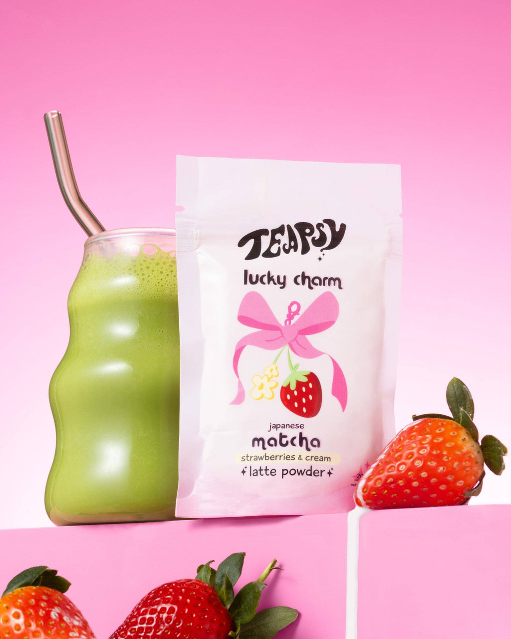 Matcha Strawberries & Cream "Lucky Charm"