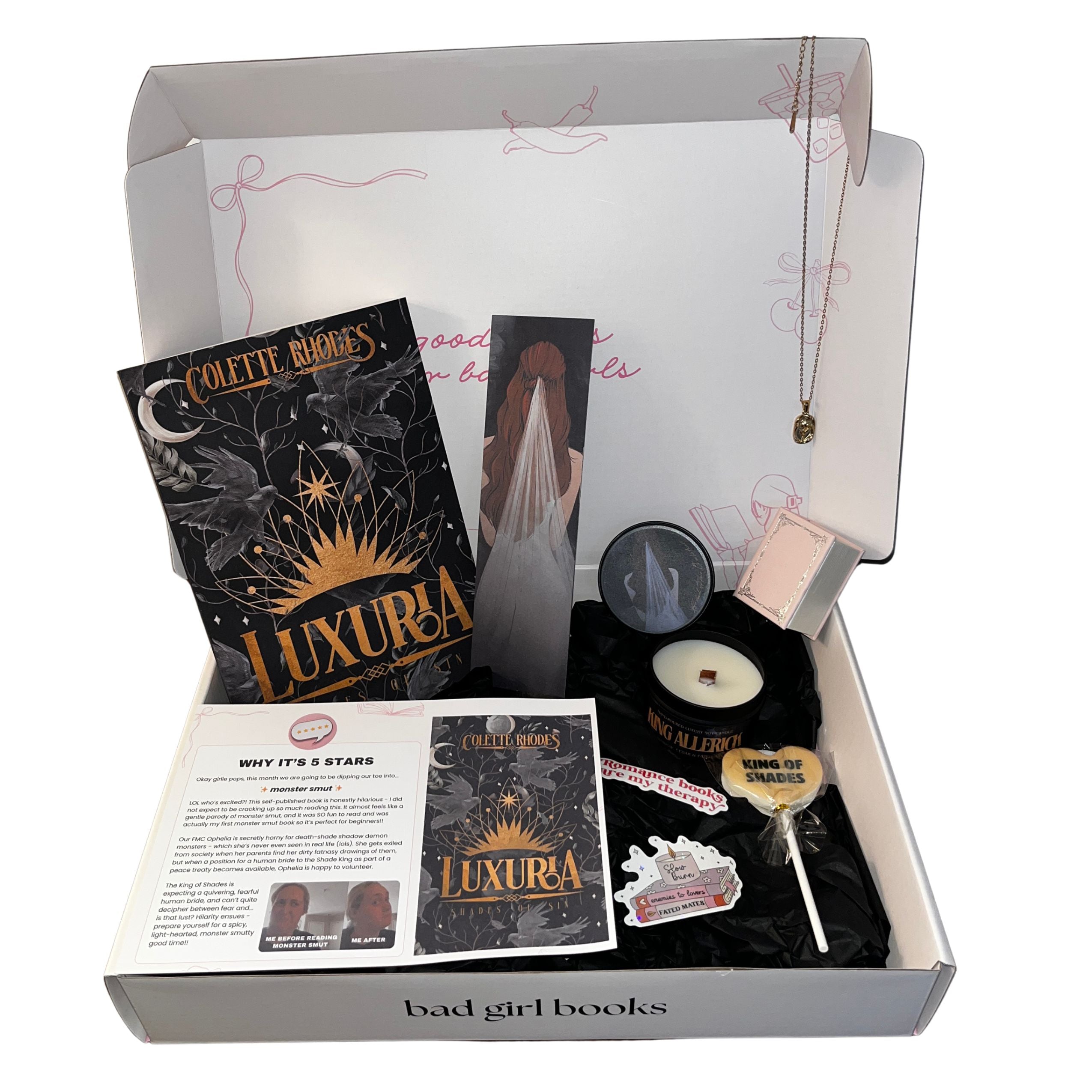 LEFTOVER: April book club box (Luxuria by Colette Rhodes)