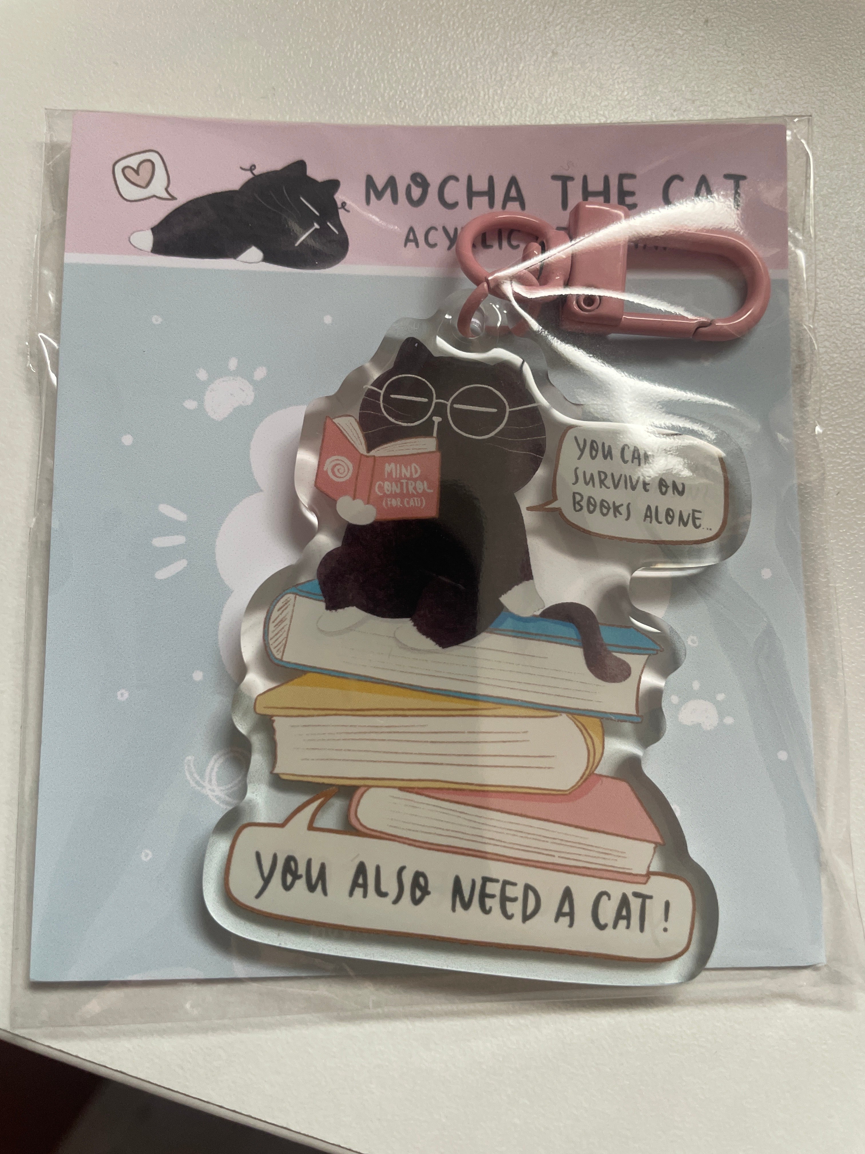 Mocha the Cat - You Also Need A Cat Keychain