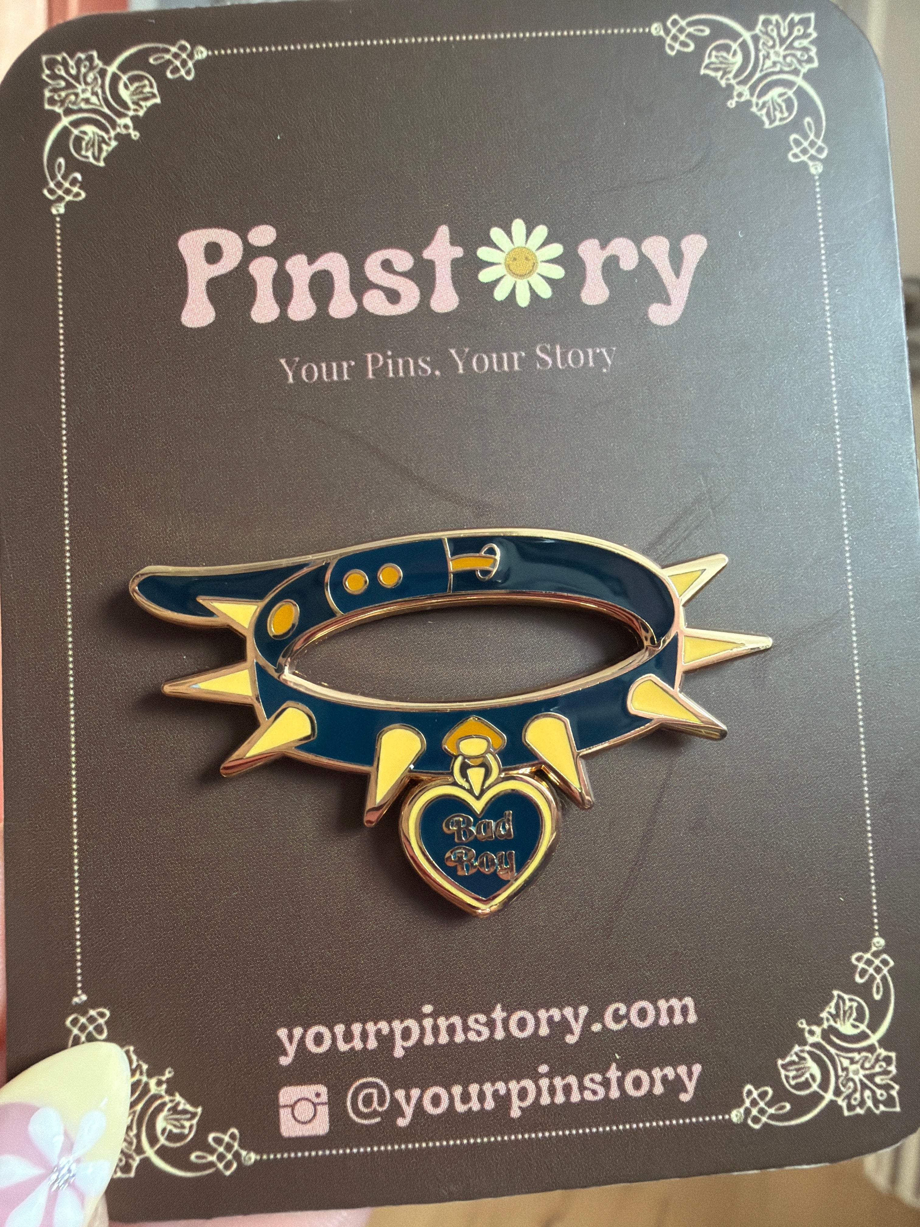 Pin Story "bad boy" Bookish Enamel Pin (Copy)