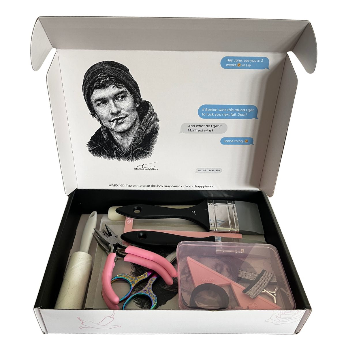 Bookbinding DIY kit for Heated Rivalry