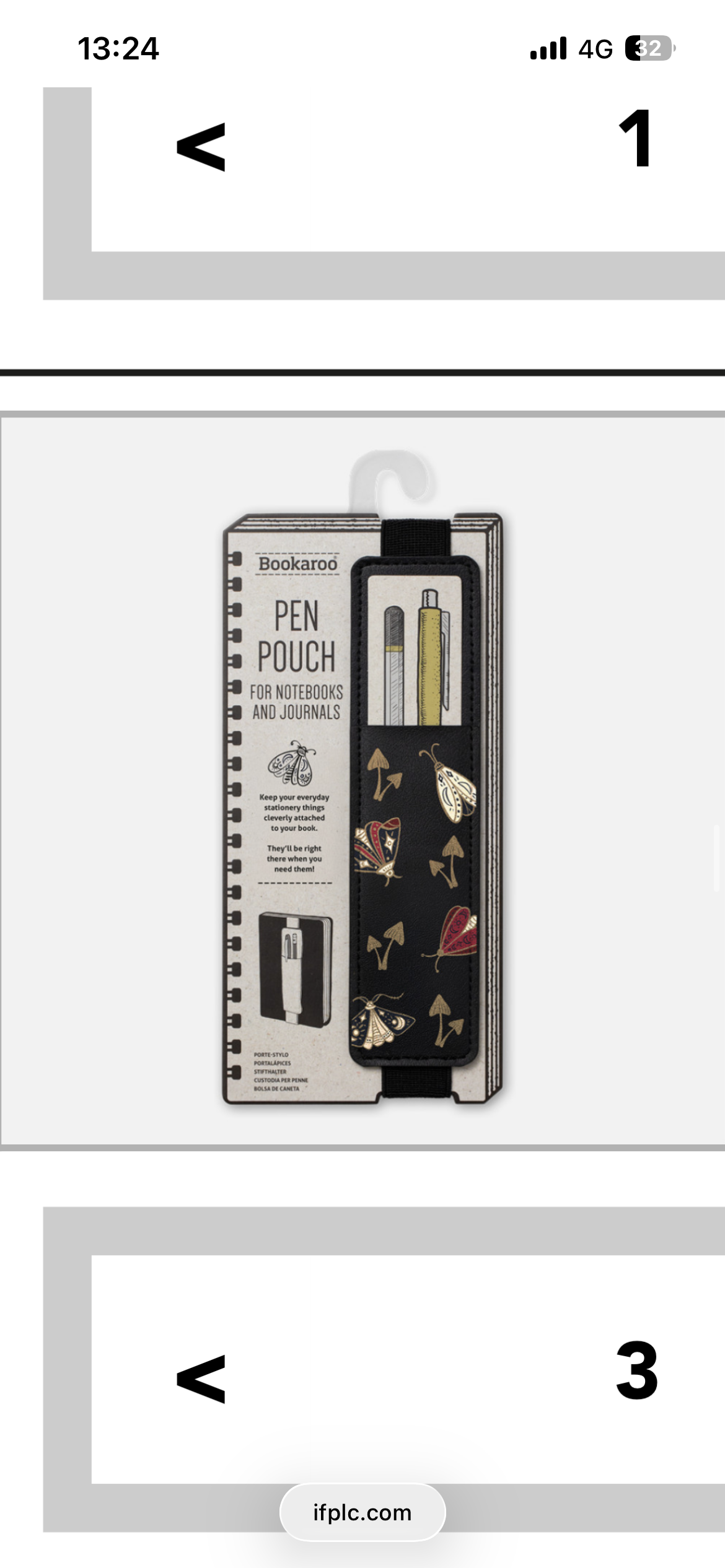 Bookaroo Dark Moth Pen Pouch
