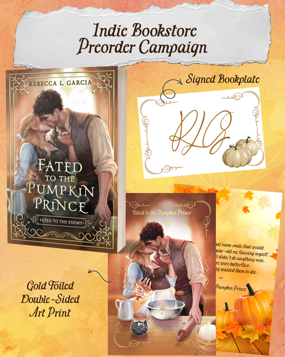 PRE-ORDER Fated to the Pumpkin Prince by Rebecca Garcia (paperback)