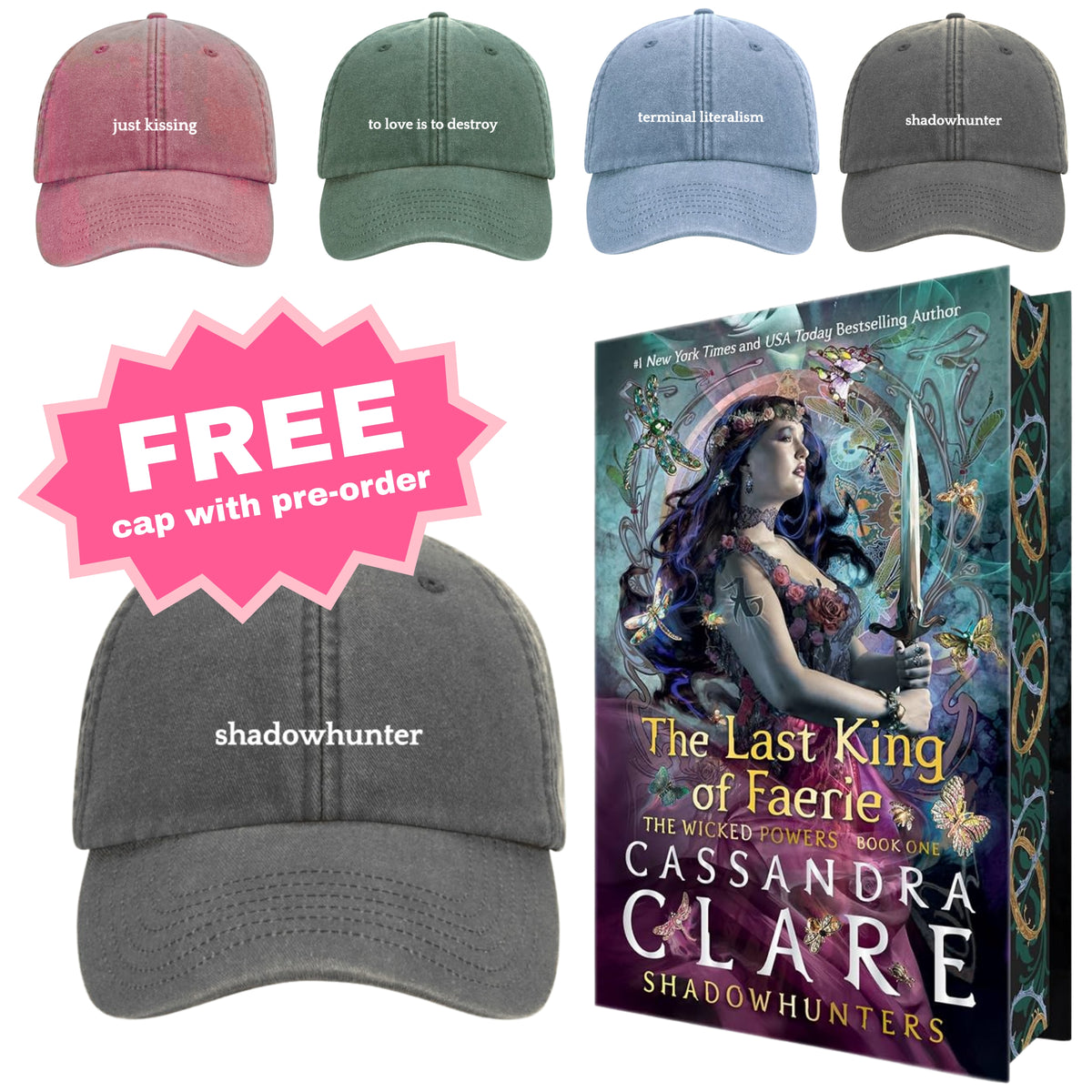 LIMITED PRE-ORDER: *FREE CAP WITH PURCHASE* The Last King of Faerie by Cassandra Clare (UK Special Edition)