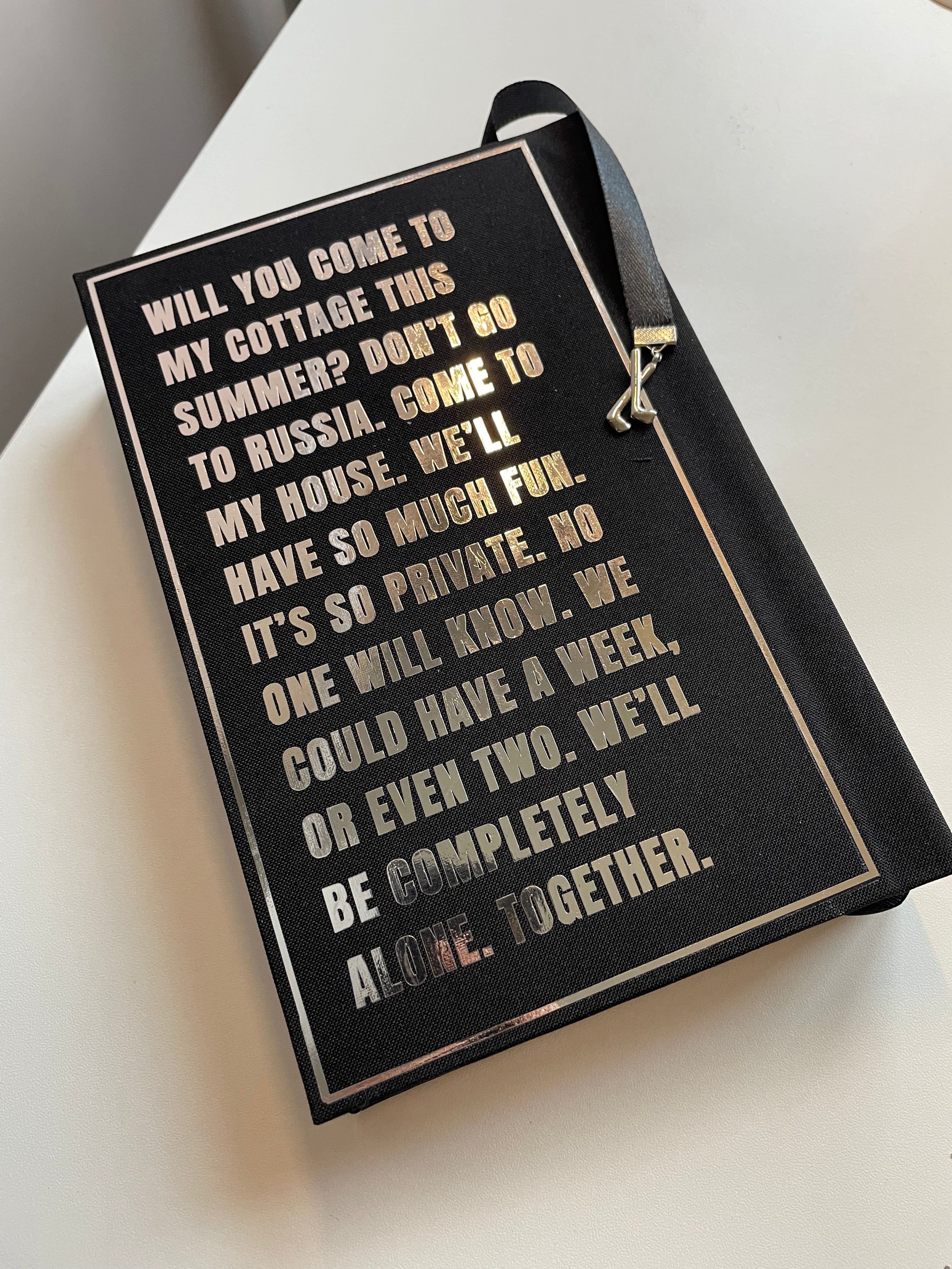 Heated Rivalry handmade re-binded special edition book (DELIVERY FEBRUARY 2027)