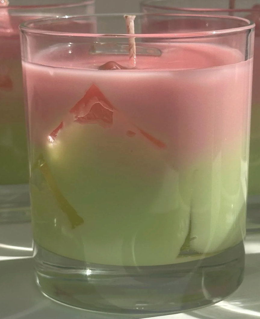 Iced Strawberry Matcha Latte Candle