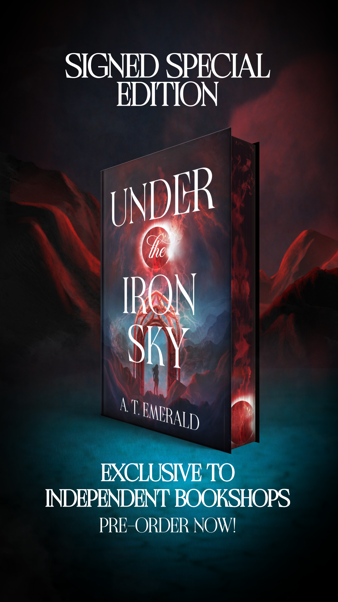 Under the Iron Sky by A.T. Emerald - signed with sprayed edge (PRE-ORDER release 08 Oct 2026)