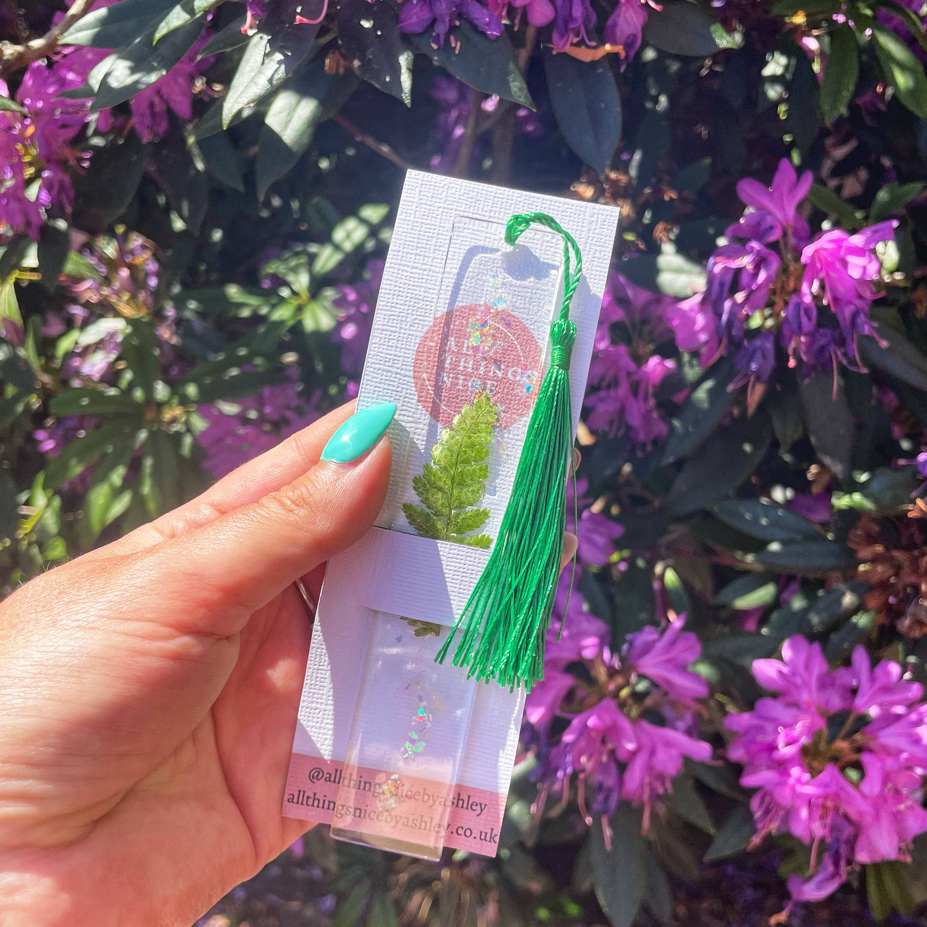 All Things Nice by Ashley - Resin Botanical Bookmark