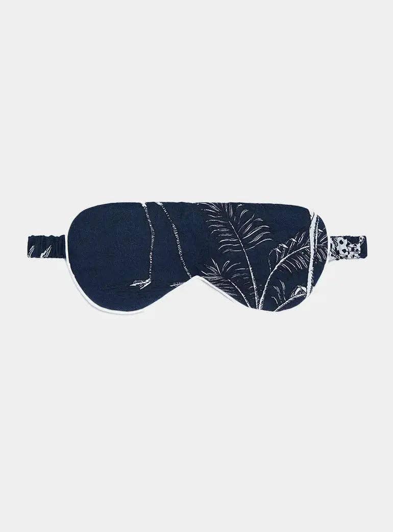 Navy Jungle Organic Cotton Sleep Mask