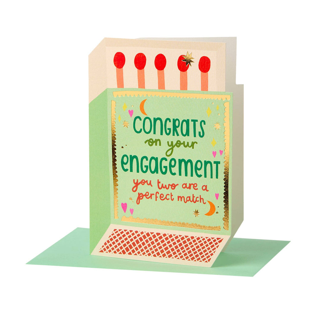 Congrats on your engagement matchbox (BRS09)