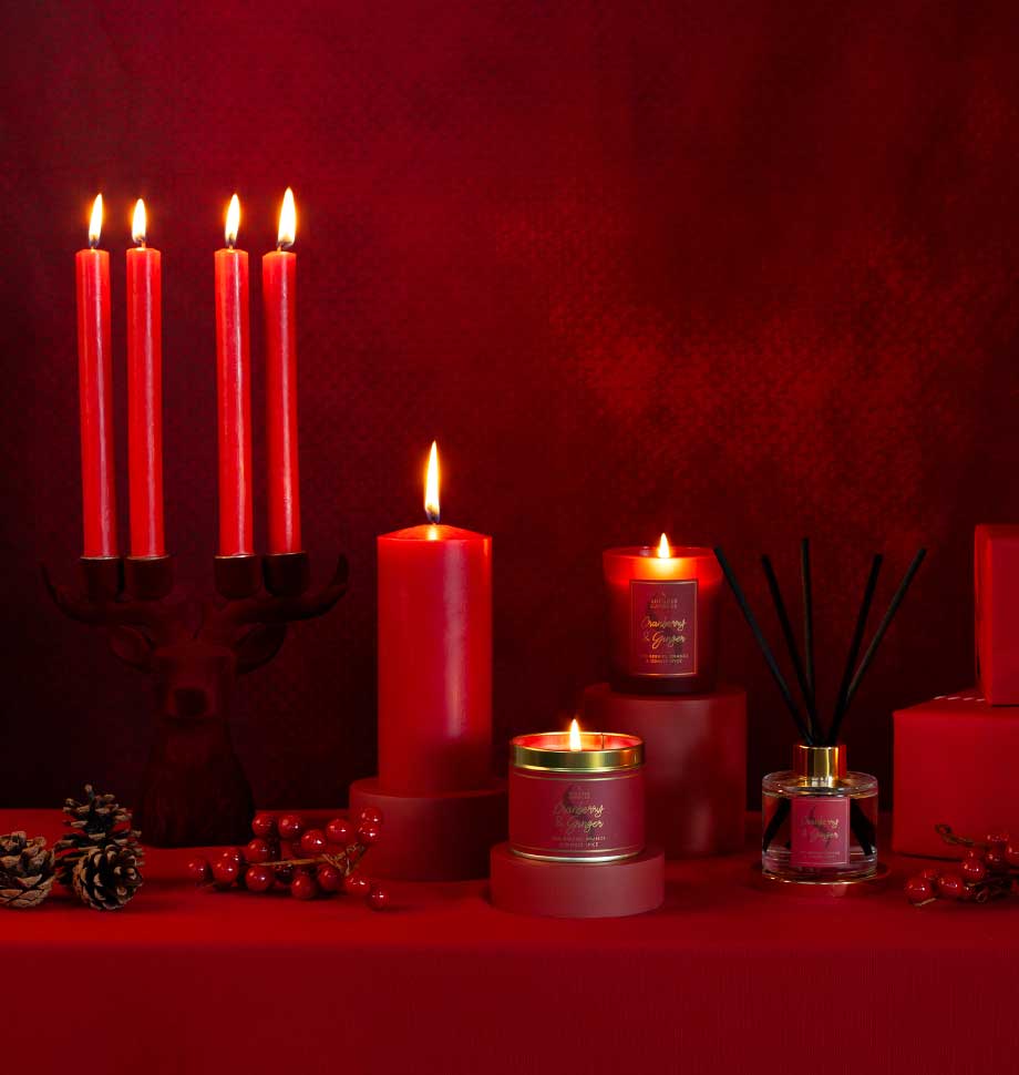 Shearer Candles - Red 8 inch Dinner Candles