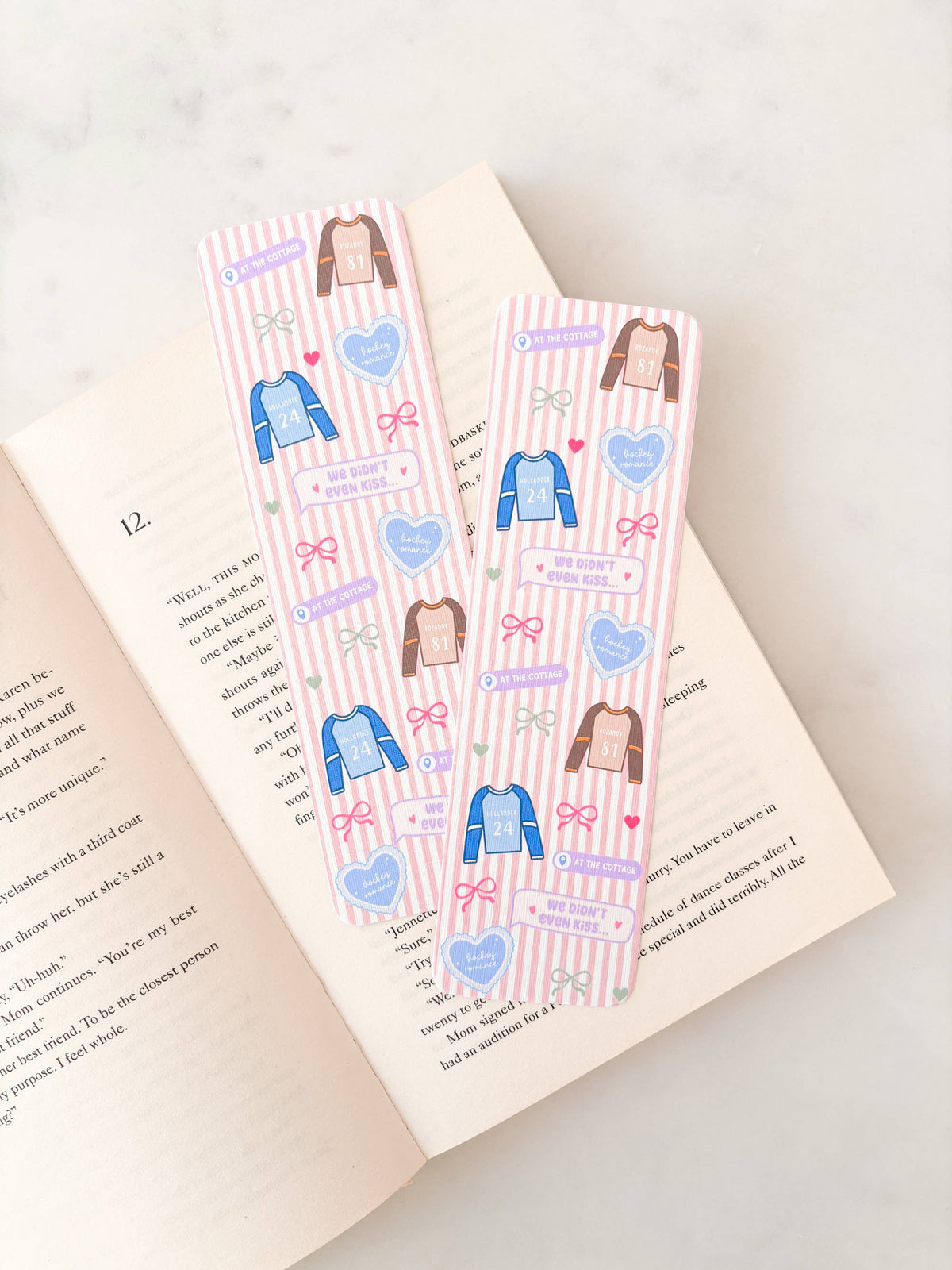 Heated Hockey Print Bookmark | Sports Romance