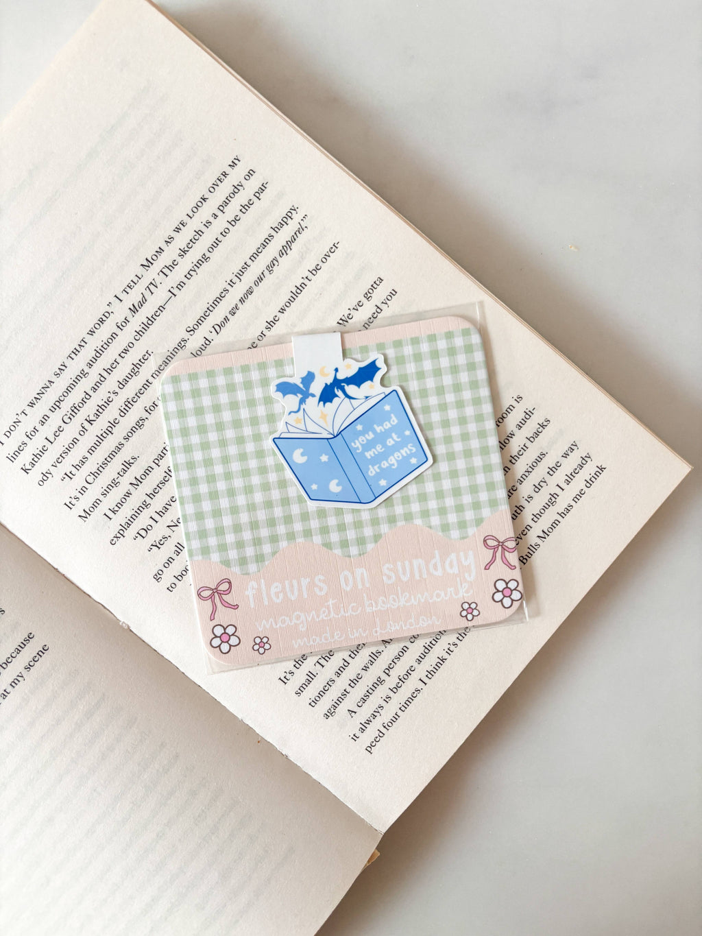 Magical Dragons and Books Magnetic Bookmark