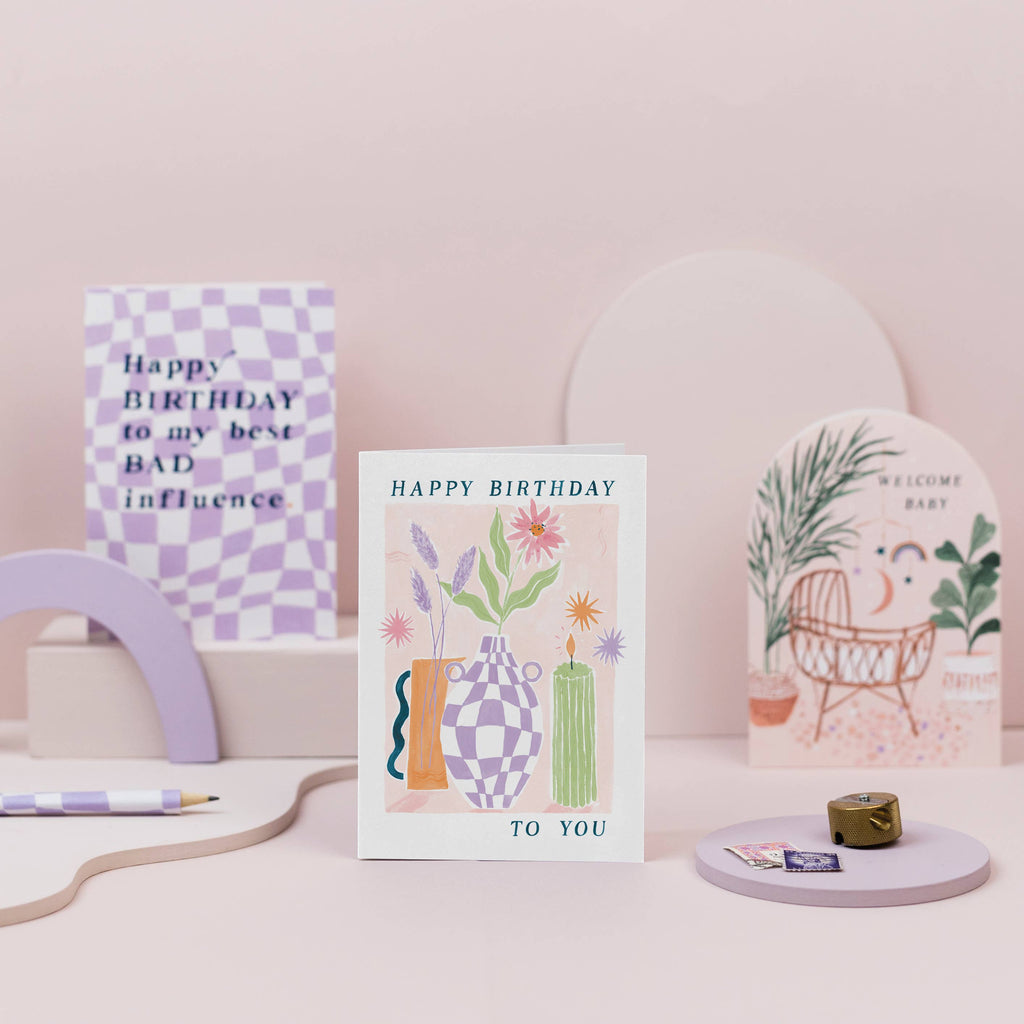 Sister Paper Co. - Flower Vase Birthday Card