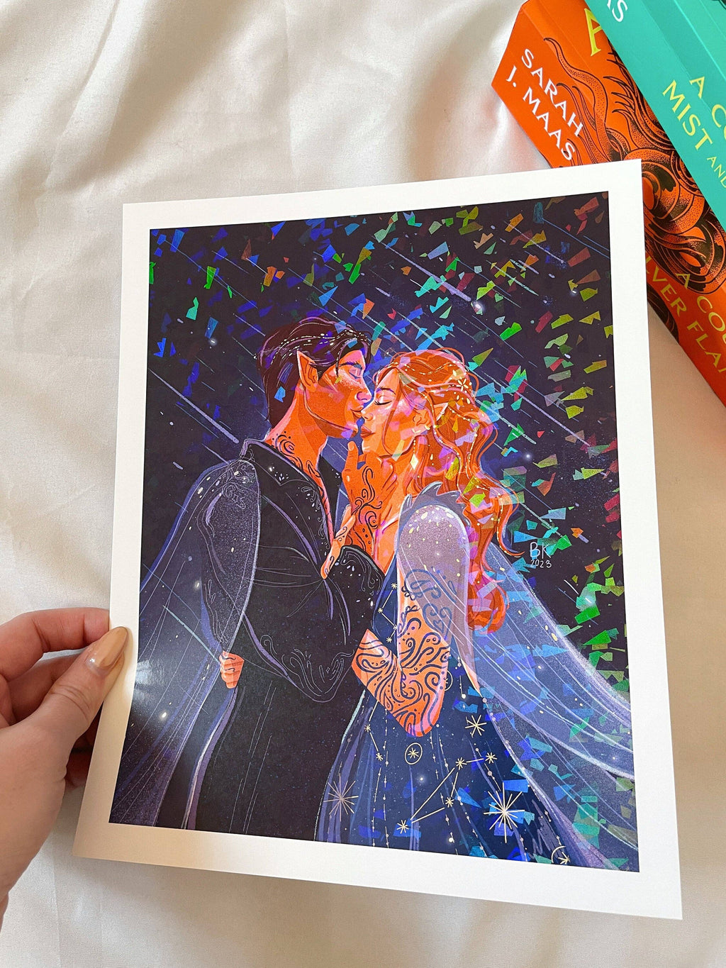 Feyre & Rhysand Holographic print
