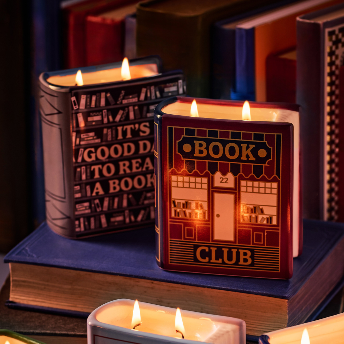 Book Candle 10cm Pulteney Press Book Club
