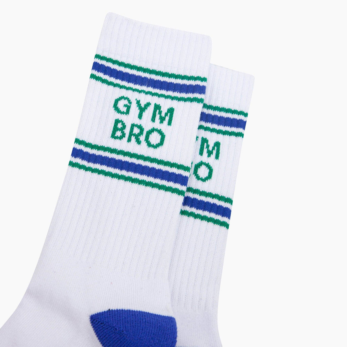 Gym Bro Organic Cotton Sports Socks in White