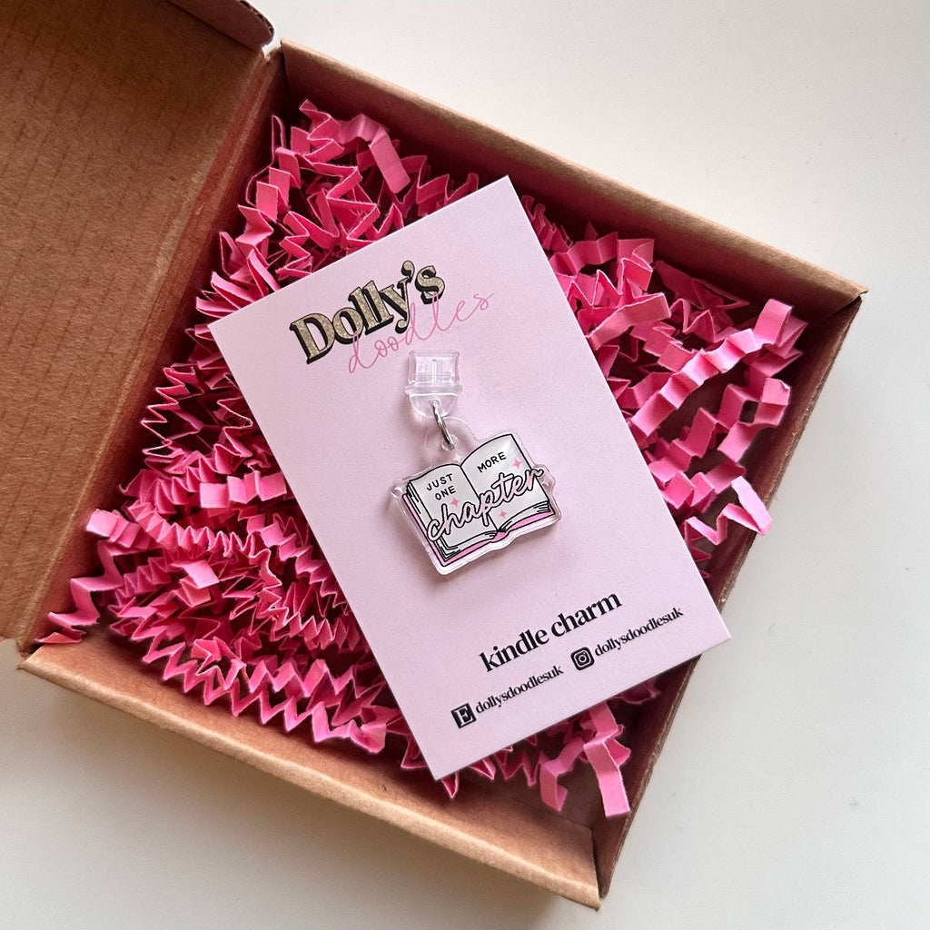 Kindle Charm - Just One More Chapter Pink Book Club Gift