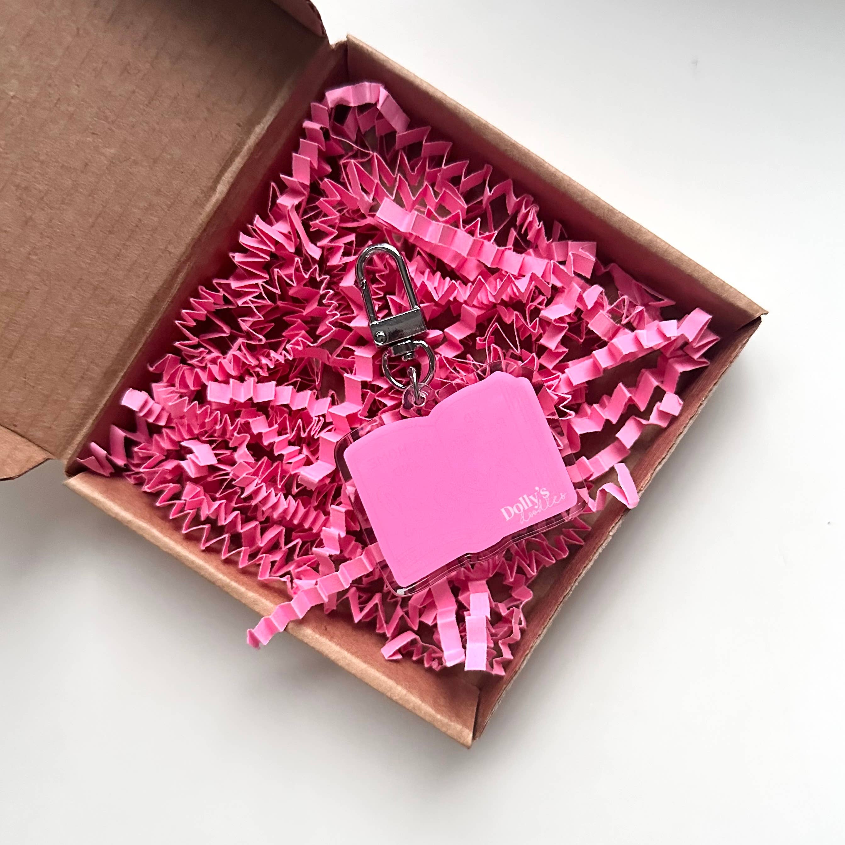 Dolly's Doodles - Fully Booked Keyring